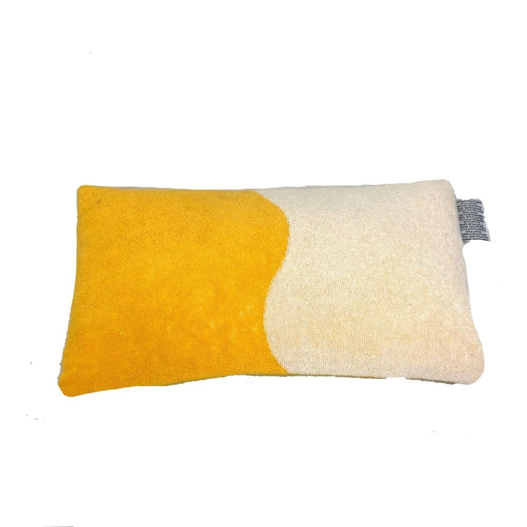 HERMES Accessories Yachting Wave Beach Cushion Polyamide Men's Women's Yellow x White