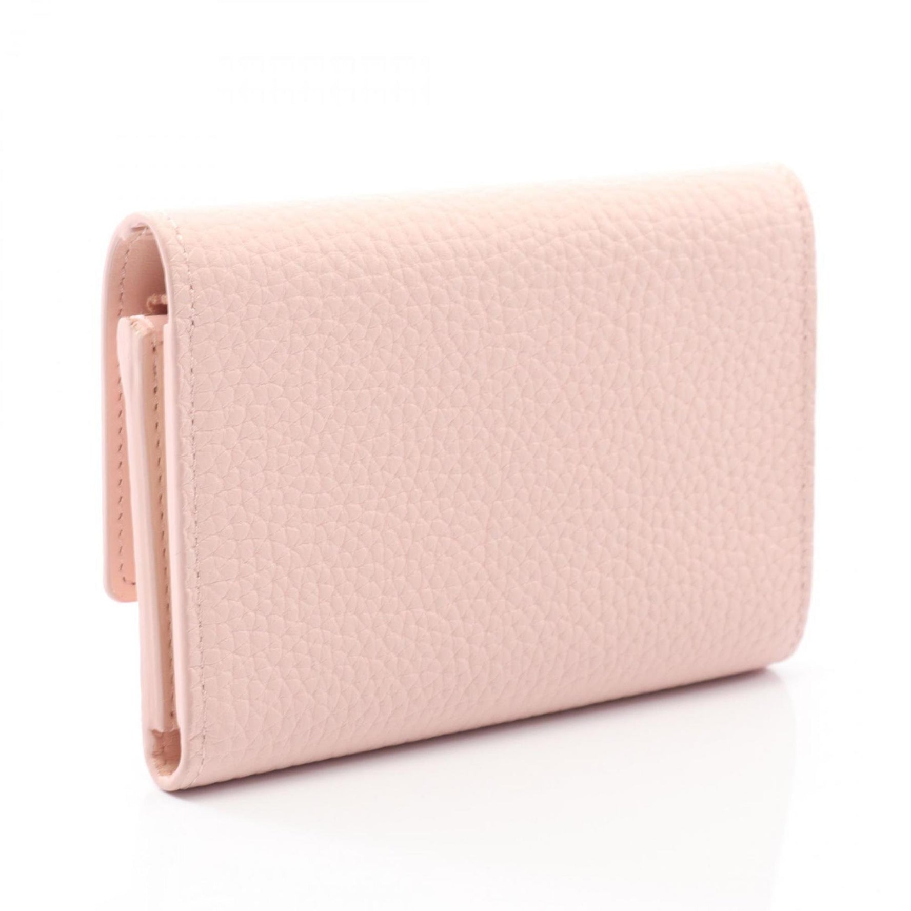 Louis Vuitton Portefeuille Capucines Compact Tri-fold Wallet, Taurillon Leather, Jasmine