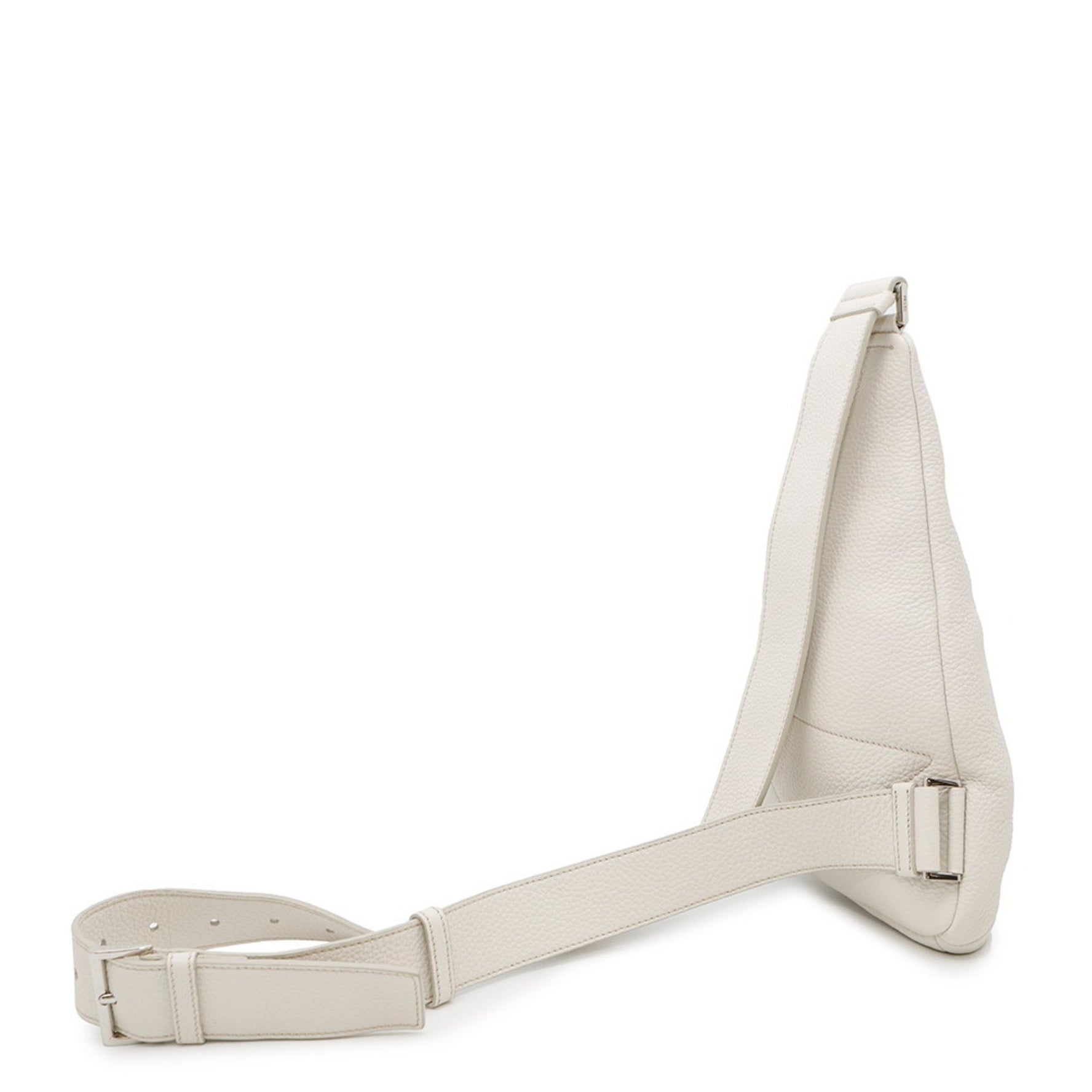 Prada Triangle Leather Body Bag 2VZ098 PRADA White