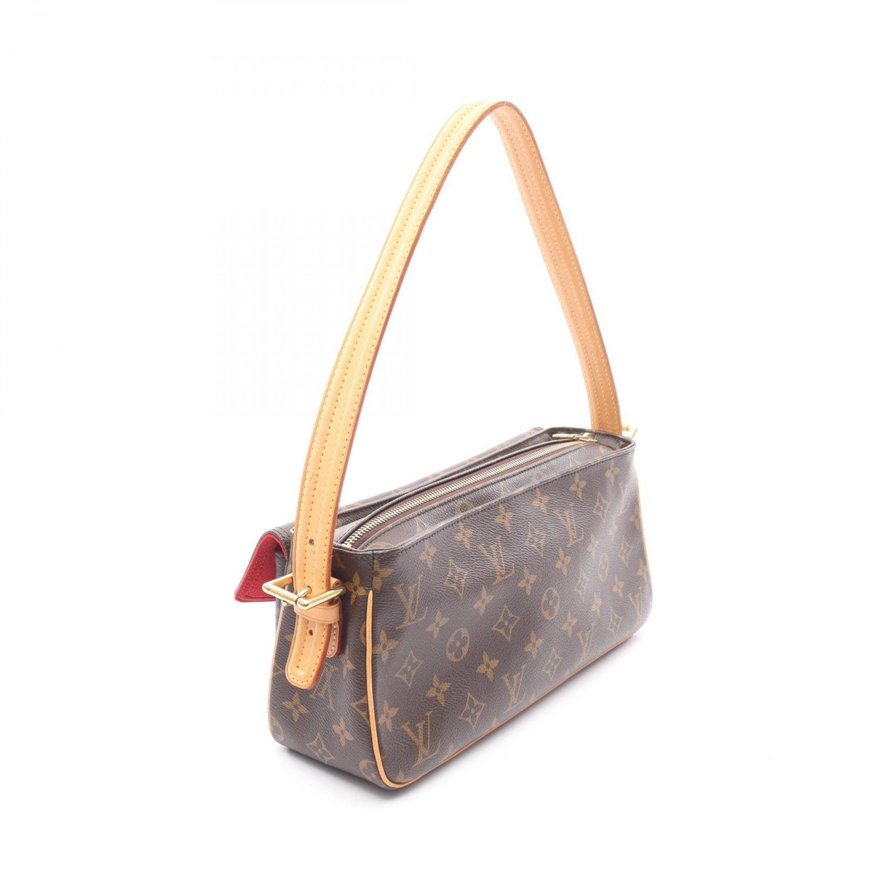 Louis Vuitton Viva Cite MM Shoulder Bag in Coated Canvas and Leather with Monogram Design