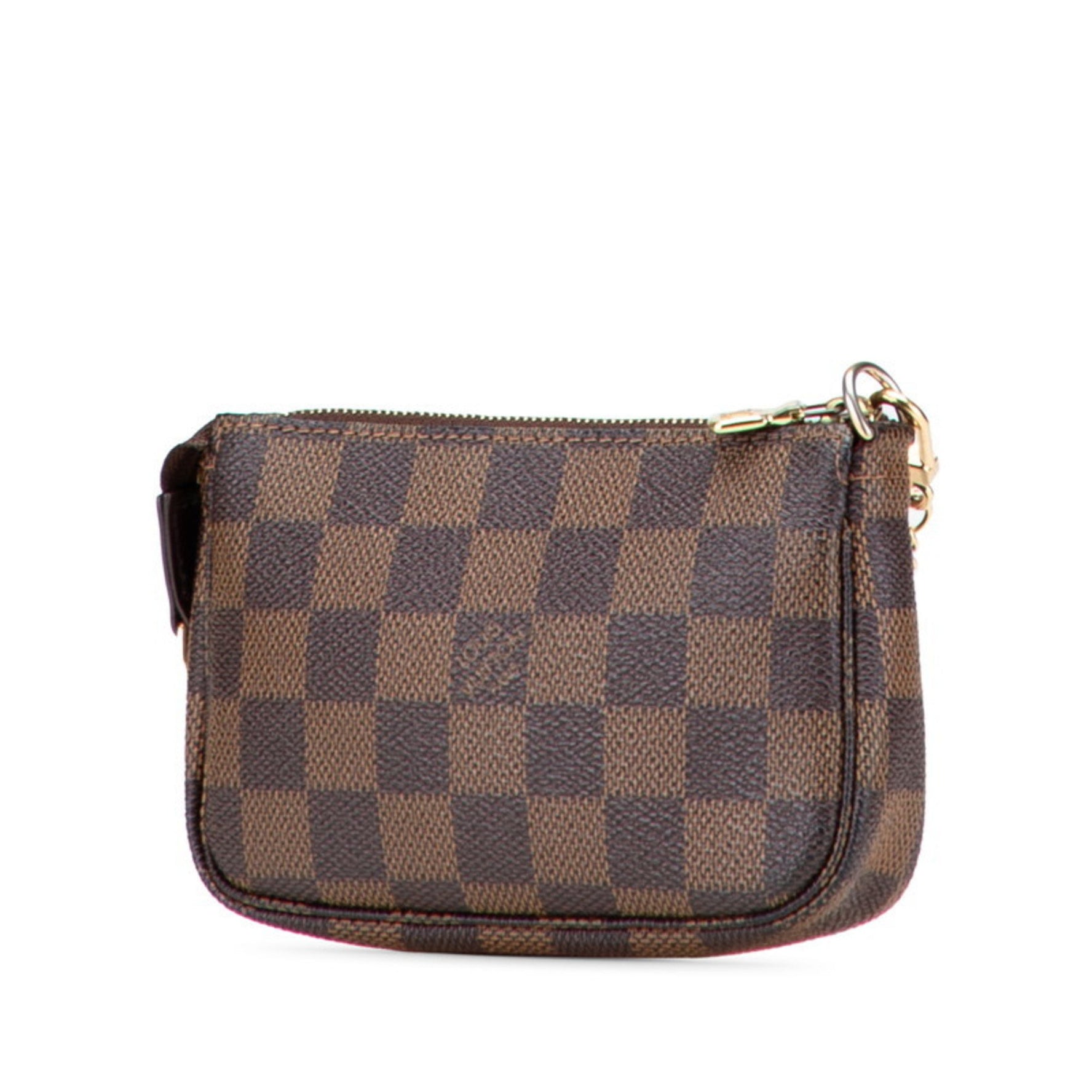 Louis Vuitton Damier Mini Pochette Accessory Pouch Handbag Leather LOUIS VUITTON