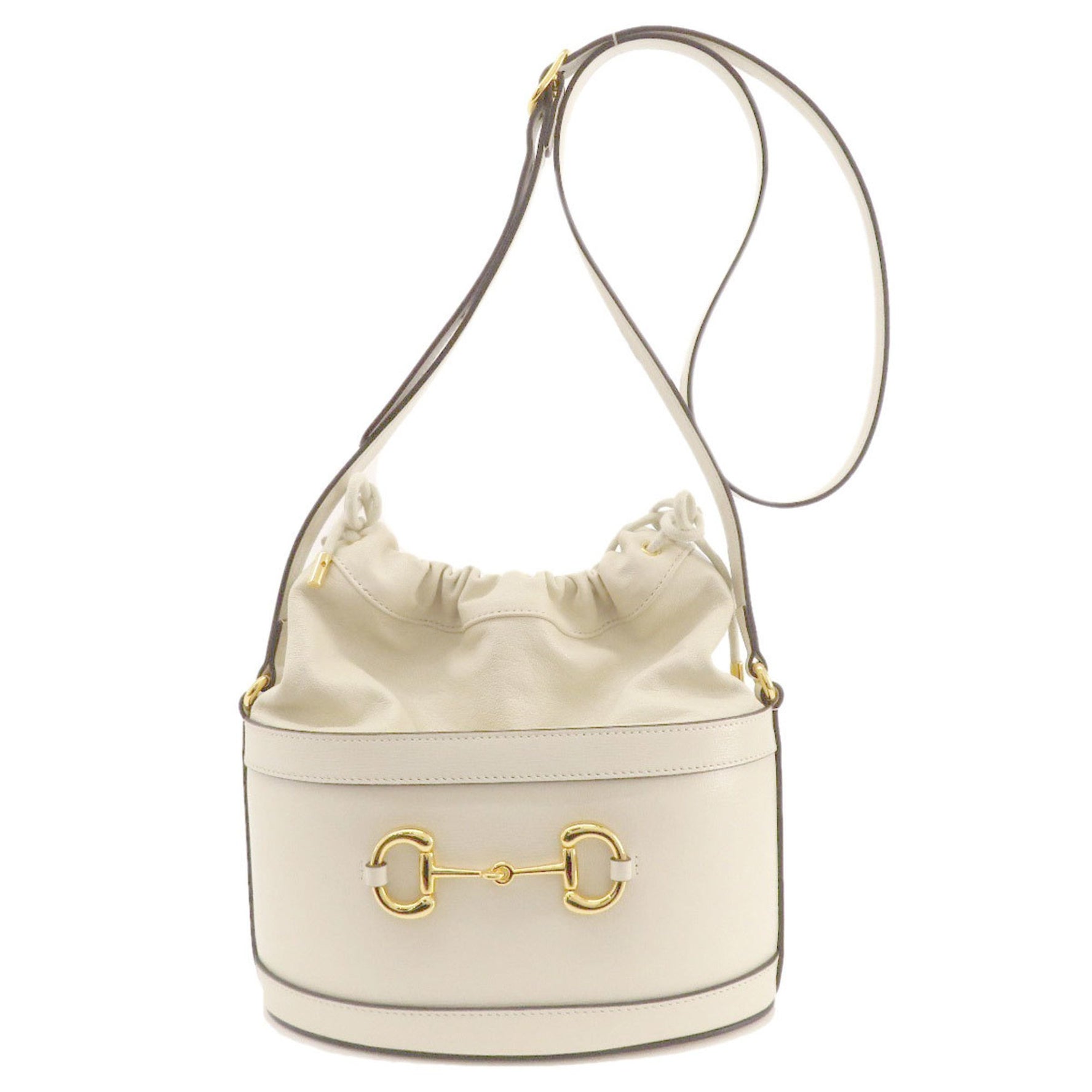 Gucci Horsebit Bucket Bag Tote Leather