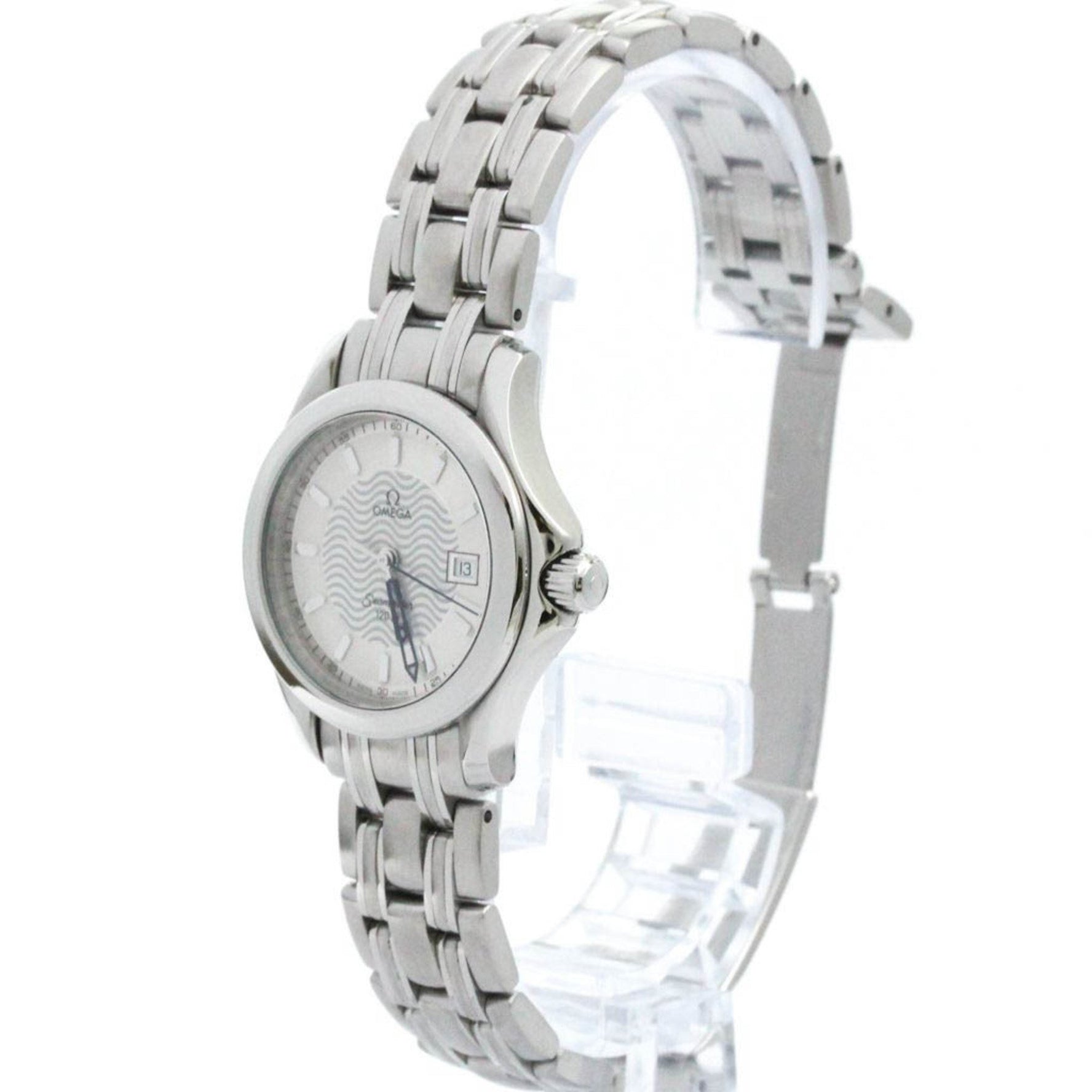 Polished OMEGA Seamaster Steel Quartz Ladies Watch 2581.31