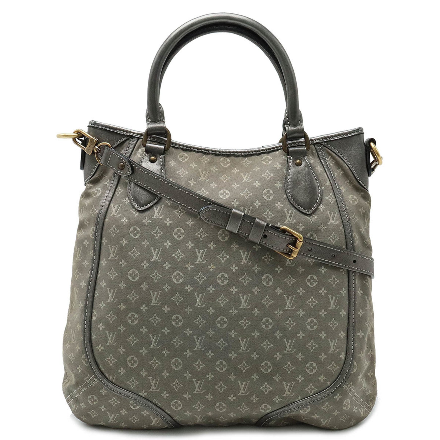 Louis Vuitton Monogram Run Besas Anjou Shoulder Bag Handbag Gray