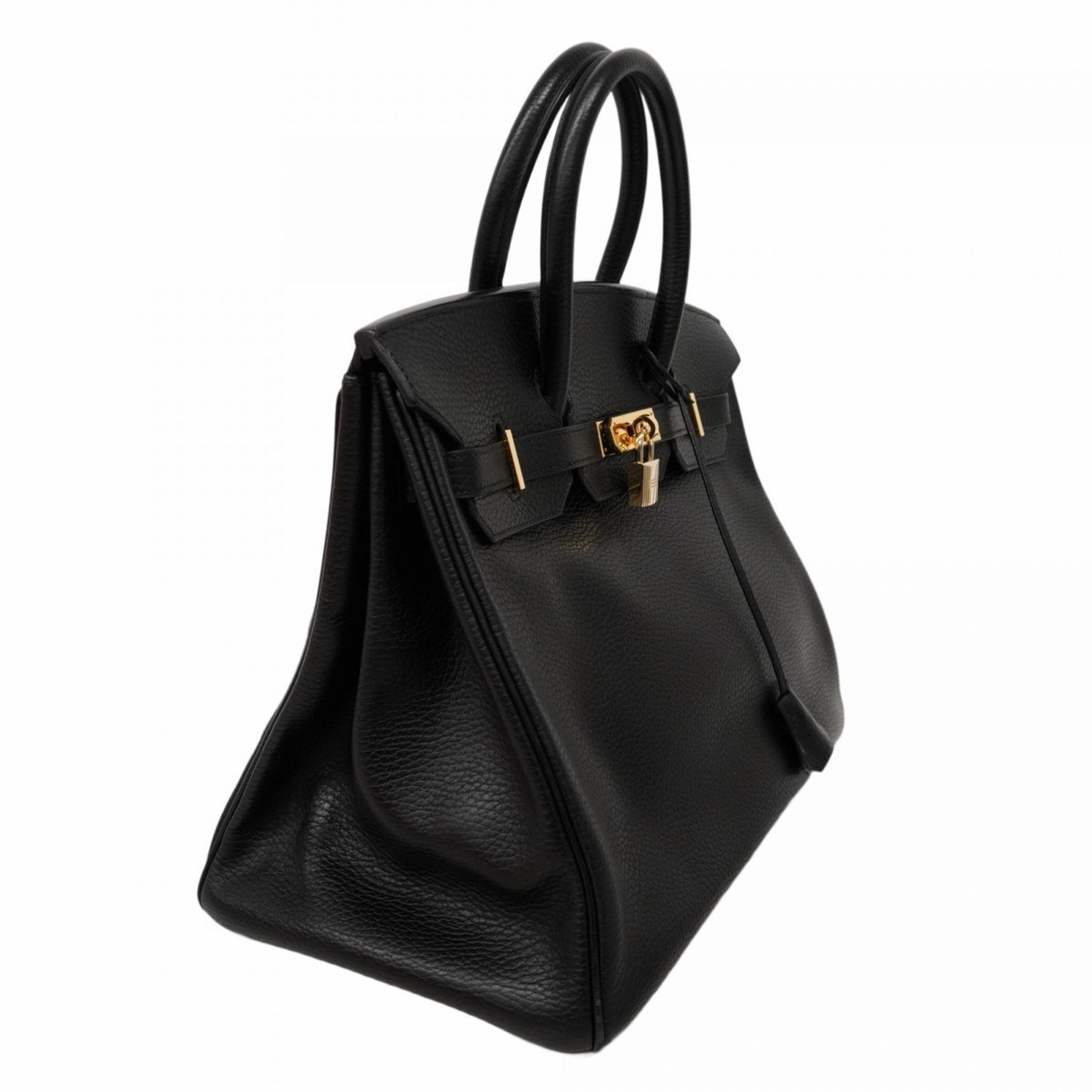 Hermes Hermès Birkin 35 Ardennes Handbag, Black, F Stamp, Women's