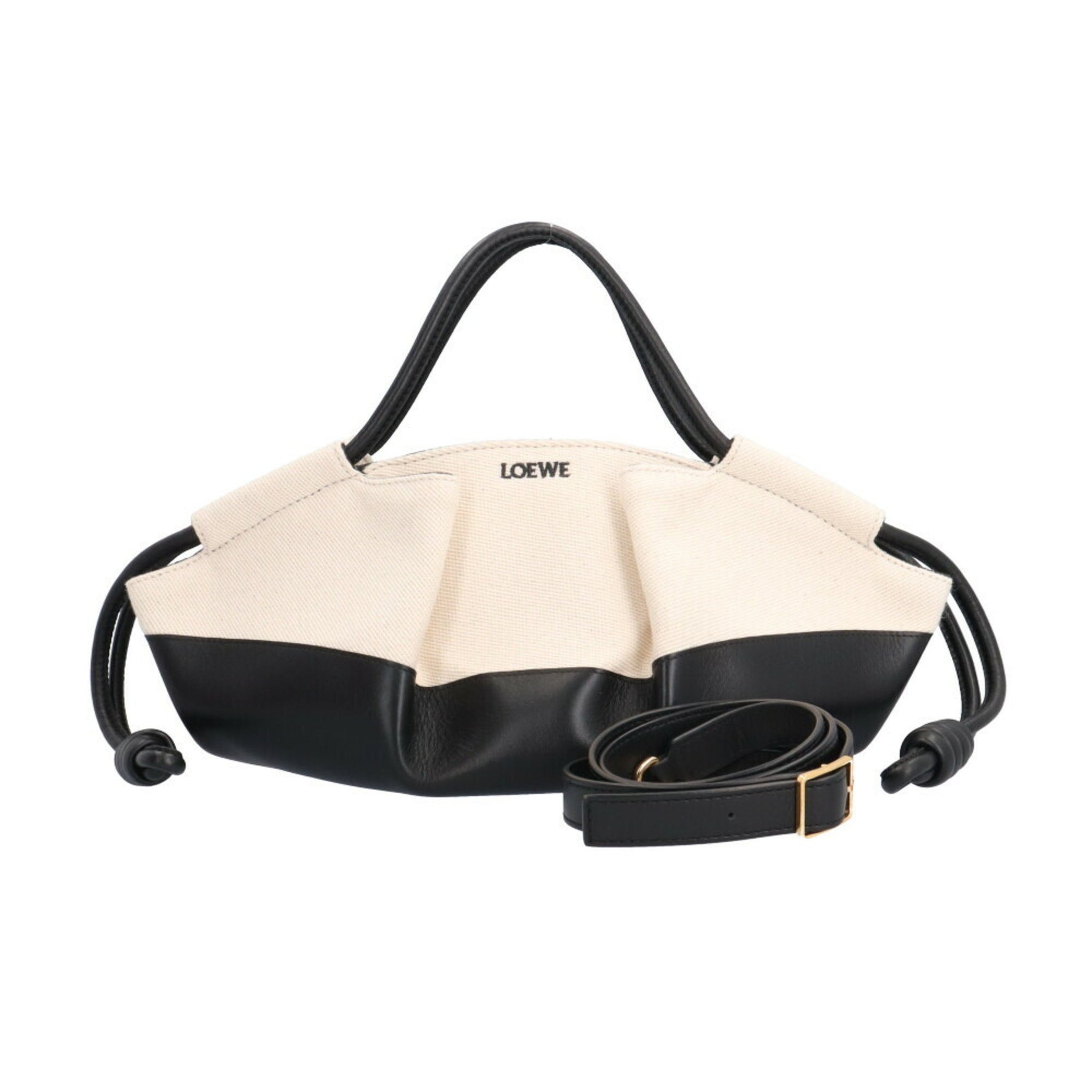 LOEWE Paseo Bag Small Shoulder Leather Beige