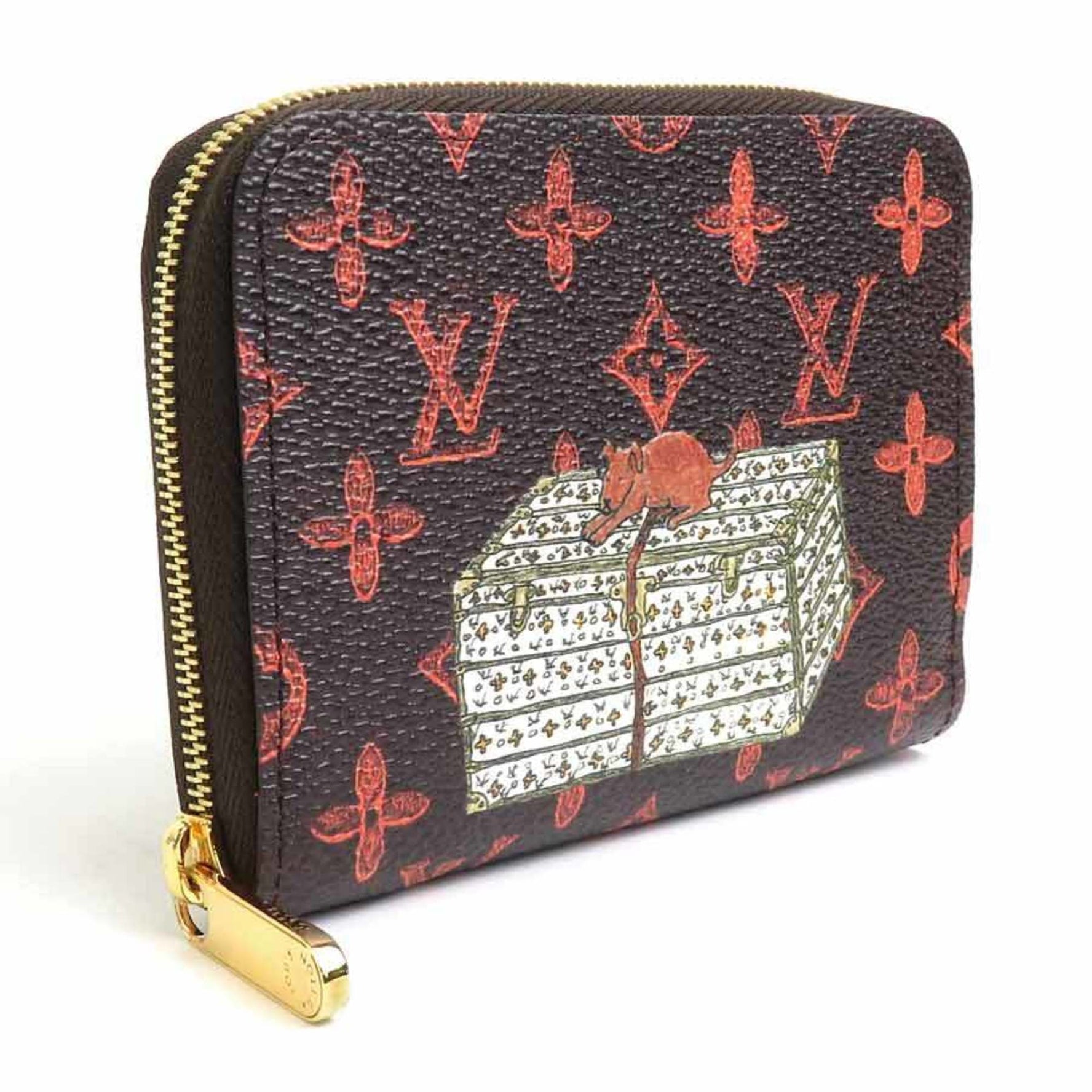 Louis Vuitton Coin Case Catgram Zippy Purse Monogram Canvas