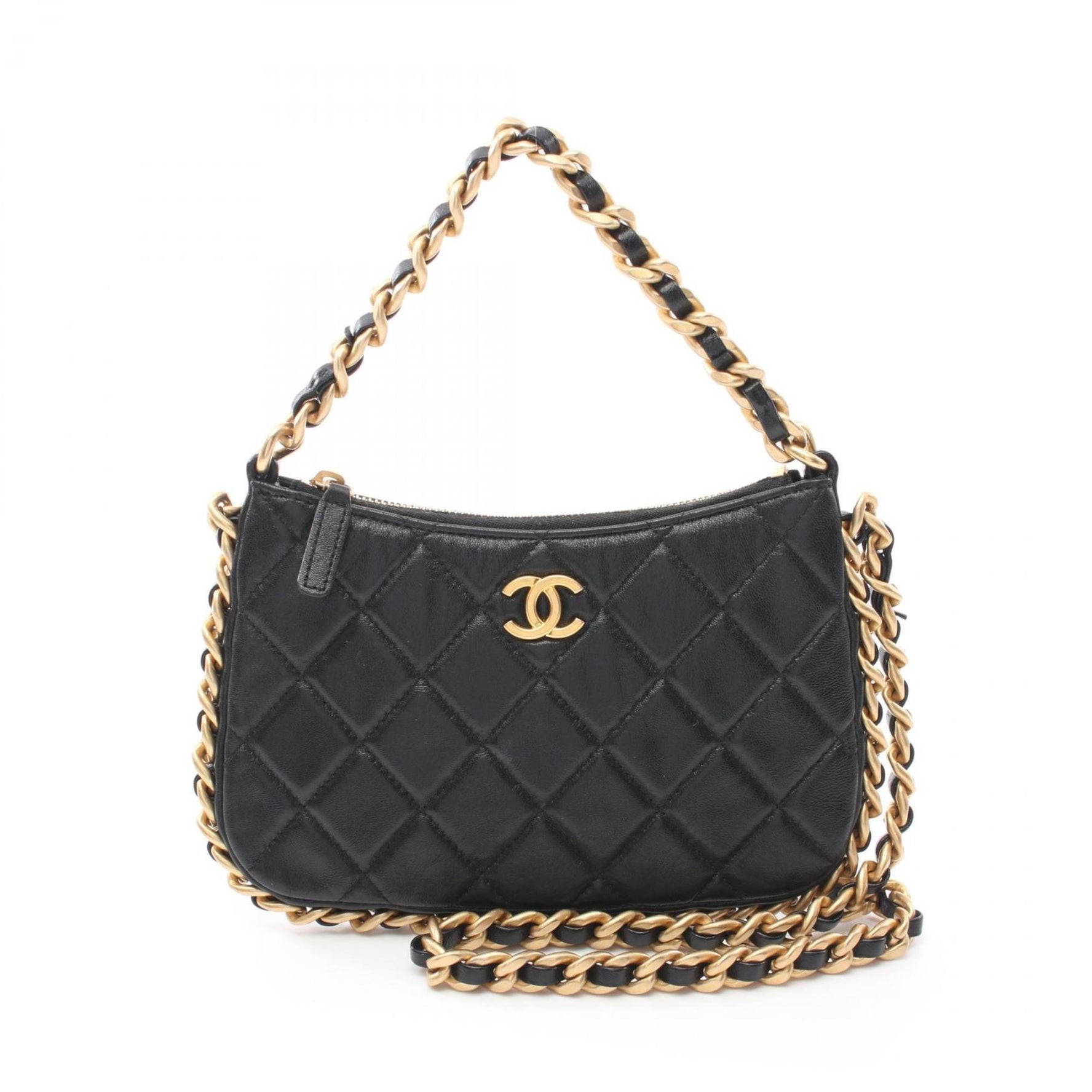 CHANEL Matelasse Shoulder Bag Lambskin (Sheepskin)