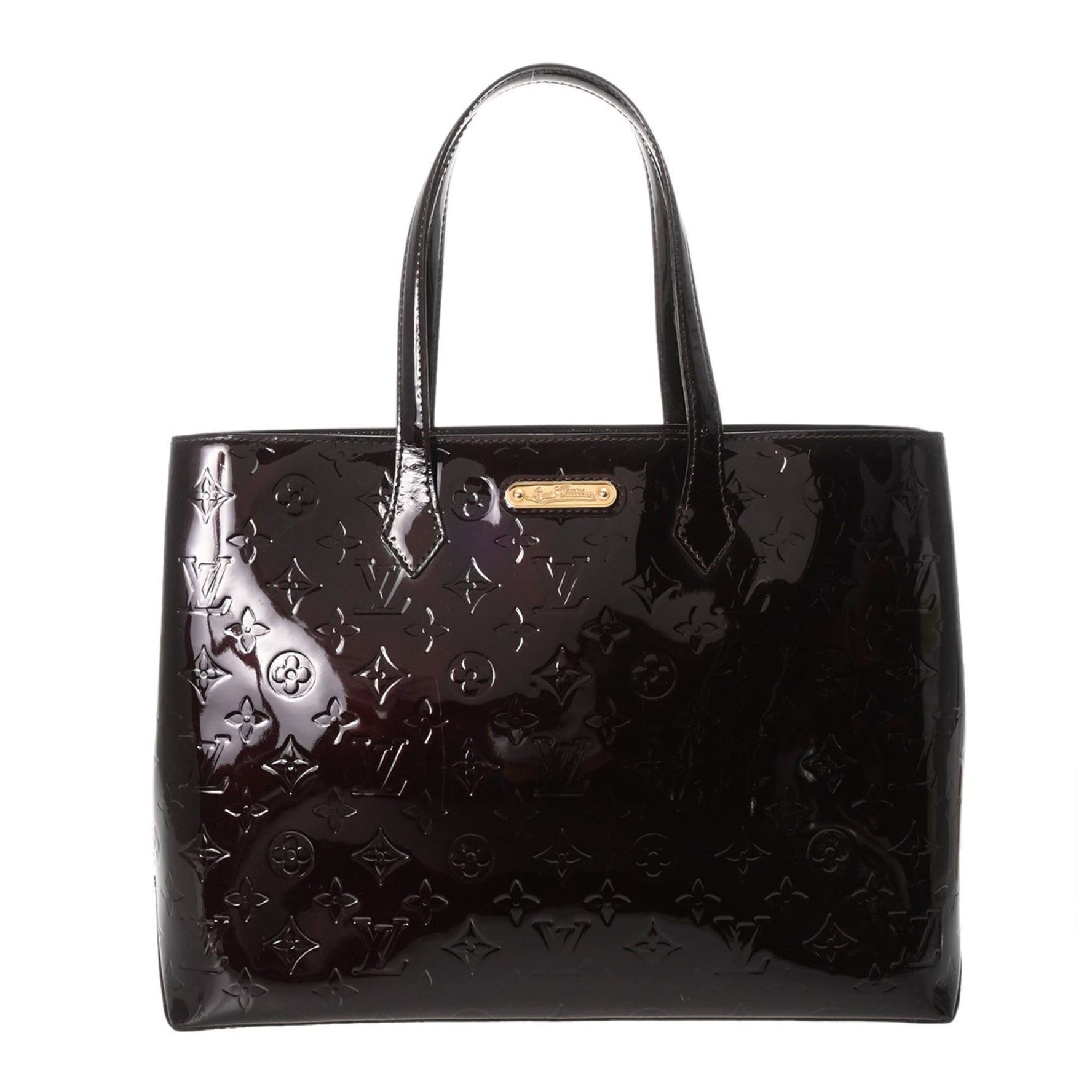 LOUIS VUITTON Monogram Vernis Wilshire MM Tote Amaranth Handbag, Pre-owned, Condition: AB, Ginzo