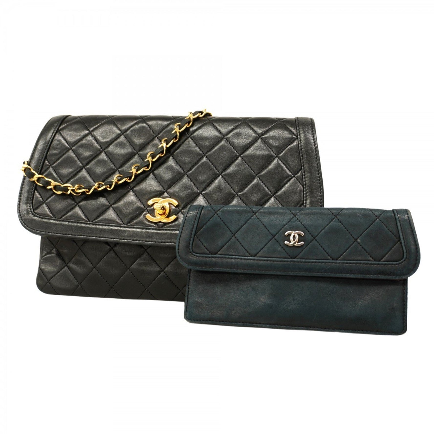Chanel Matelasse Shoulder Bag with Chain Bag, Lambskin