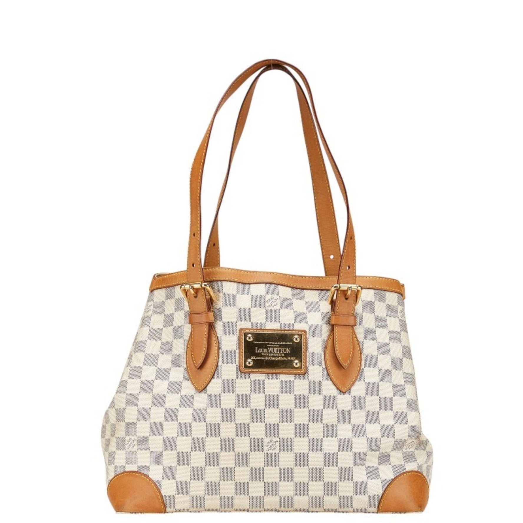 Louis Vuitton Damier Azur Hampstead MM Tote Bag