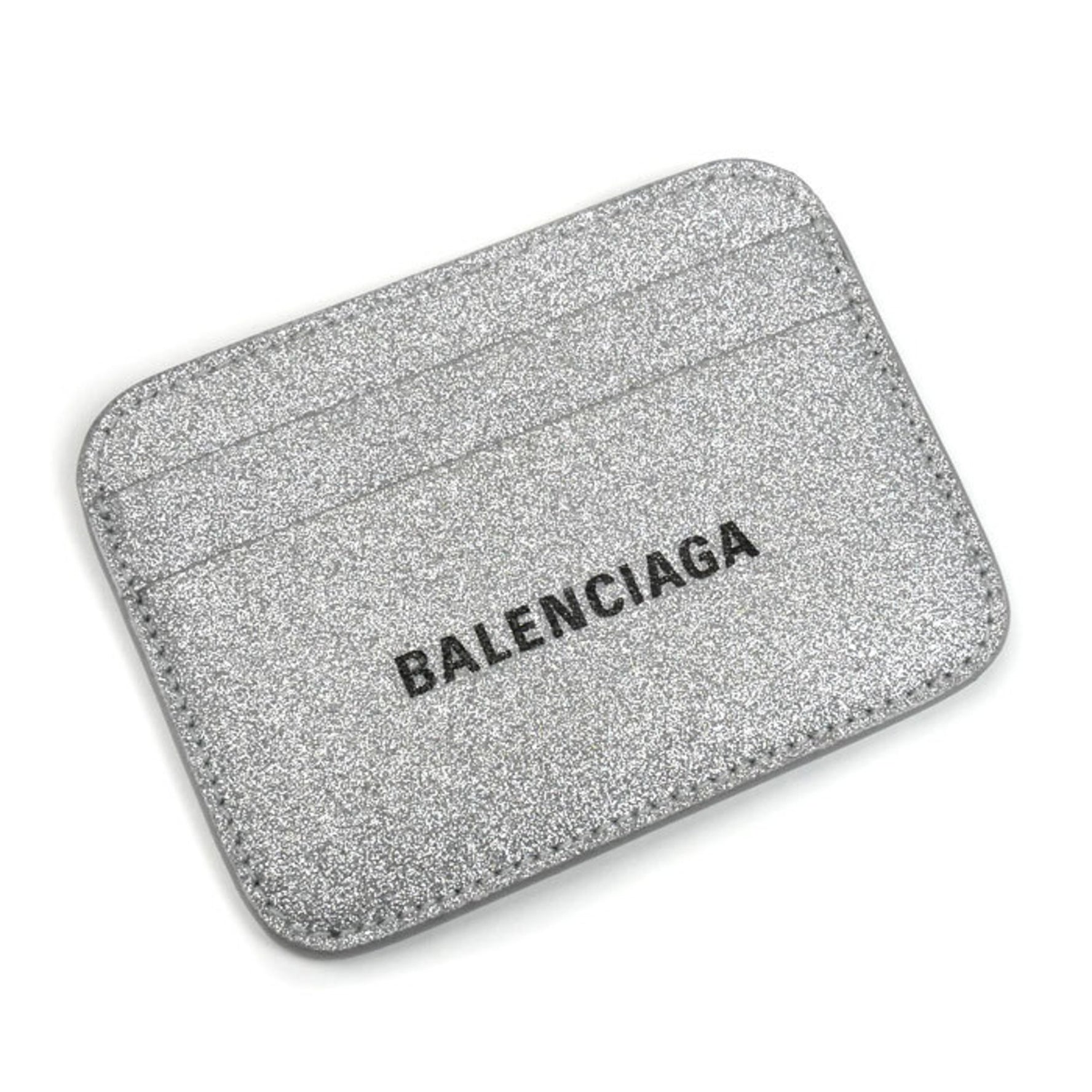 BALENCIAGA Glitter Card Case, Unisex