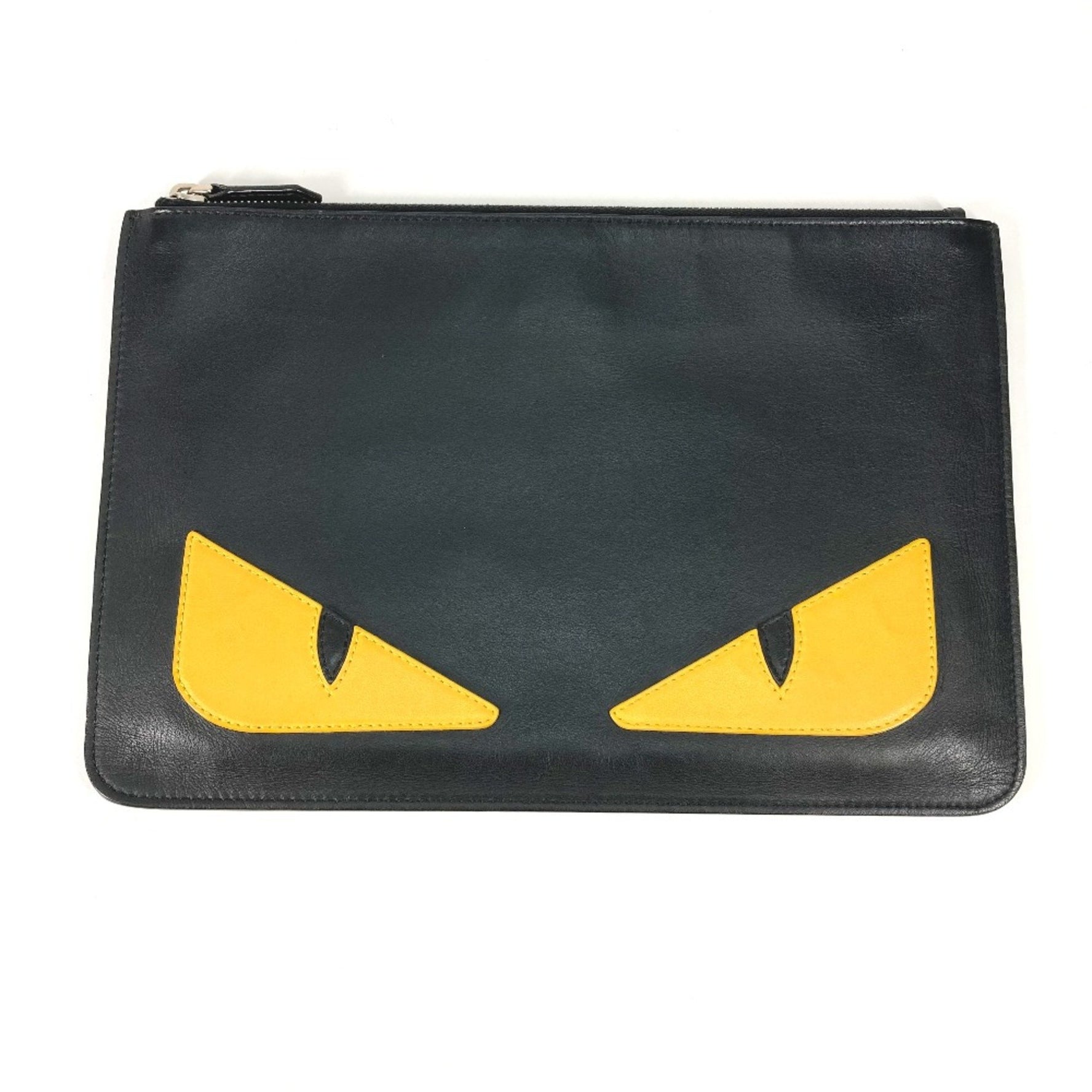 Fendi pouch bag Clutch bag yellow