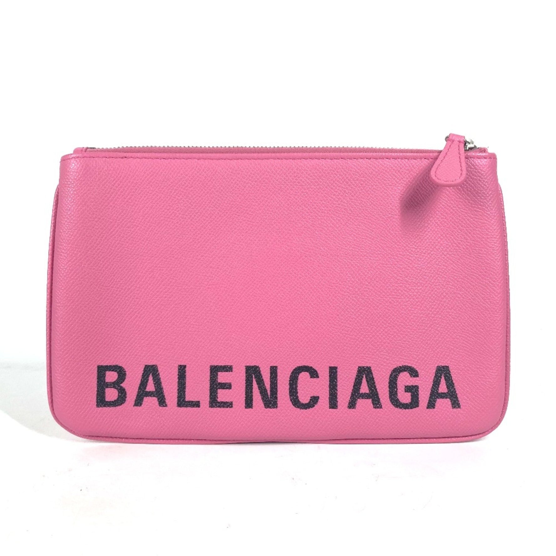 Balenciaga logo pouch bag Clutch bag Black