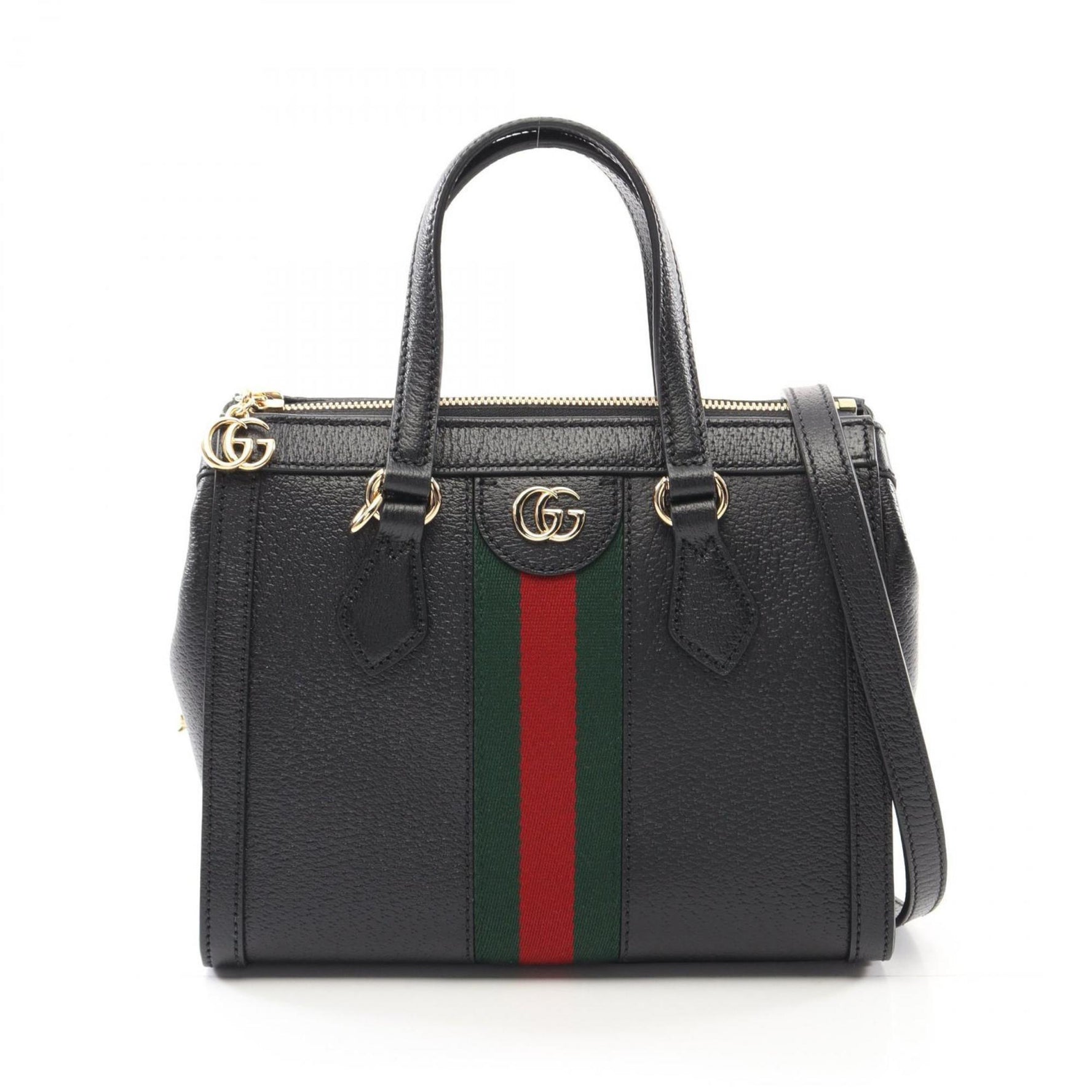 GUCCI Ophidia handbag leather black multicolor
