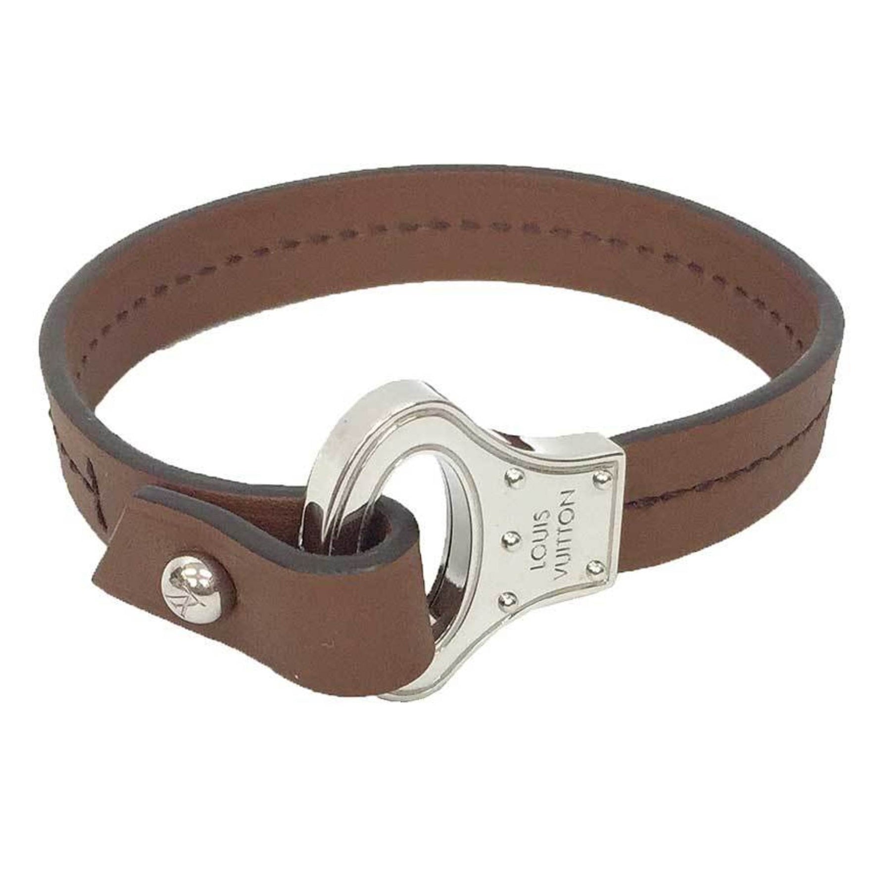 Louis Vuitton Leather Bracelet Archive Size 19 x