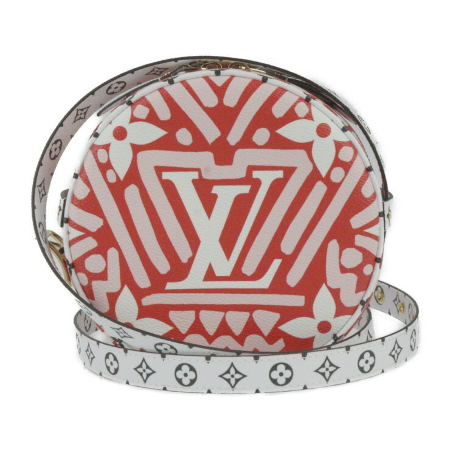Louis Vuitton Boite Chapeau Souple LV Crafty Monogram Giant Shoulder Bag Red Pink White Black Multicolor Crossbody