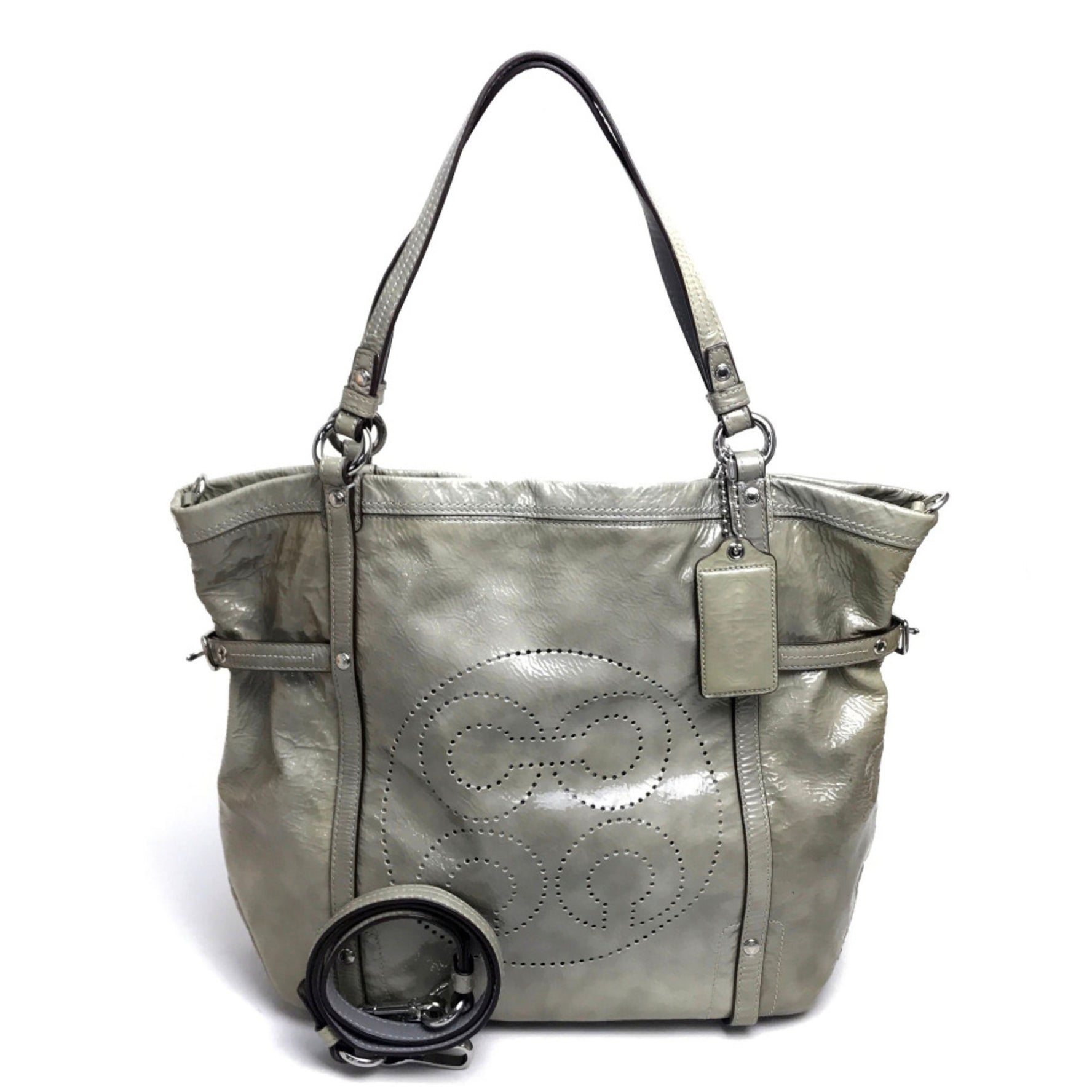 coach Patent Andy Cinchid Bag Shoulder Bag Tote Bag Shoulder Bag Based