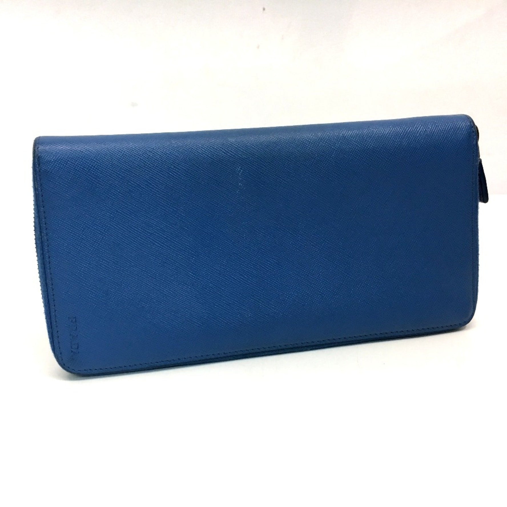 PRADA Zip Around Long Wallet Azuro