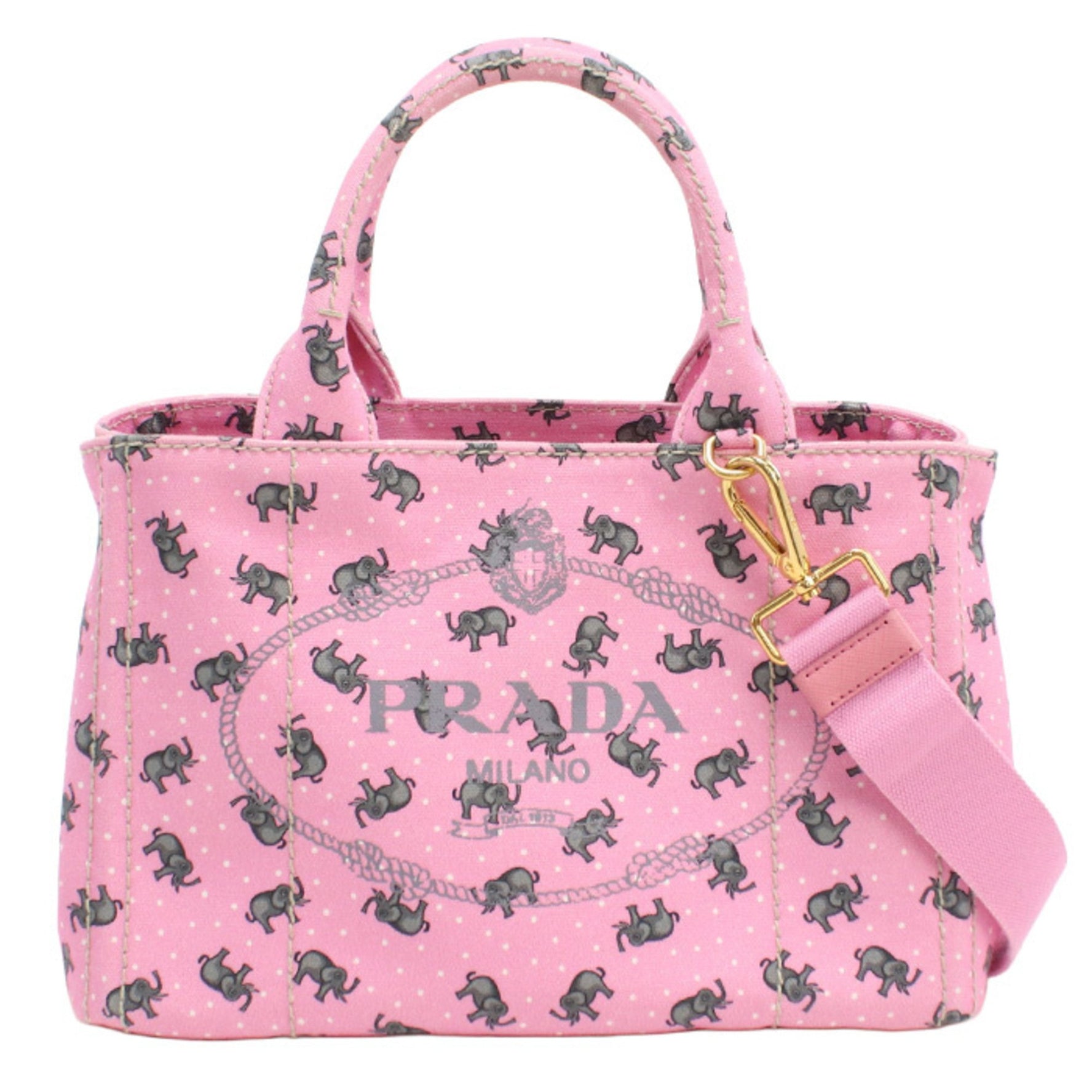 PRADA Canapa Tote Bag