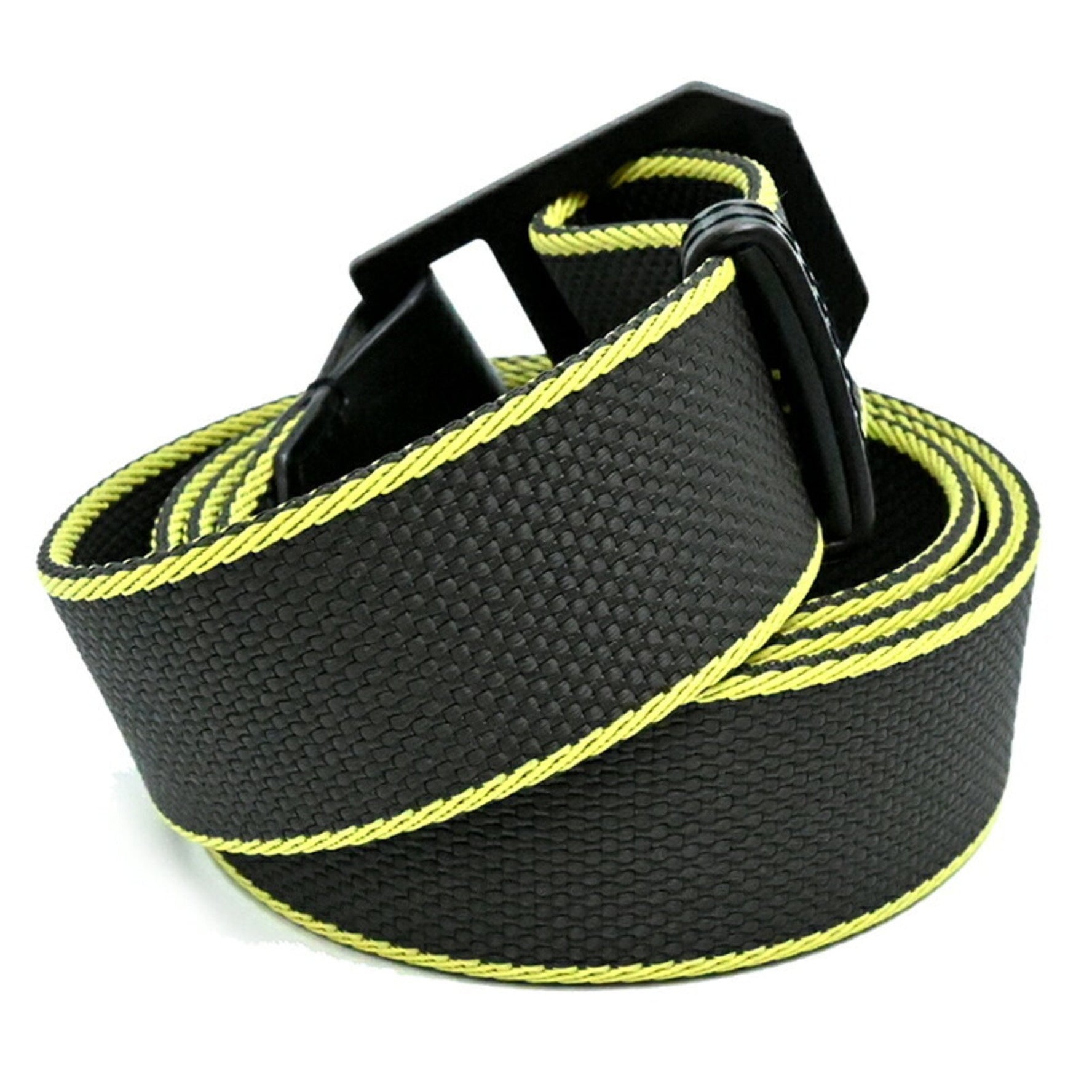 Hermes Hermès Slide 30 Belt #M, B Stamp, Made in 2023, Belt, Hunter/Polyamide/Aluminum, Khaki and Yellow