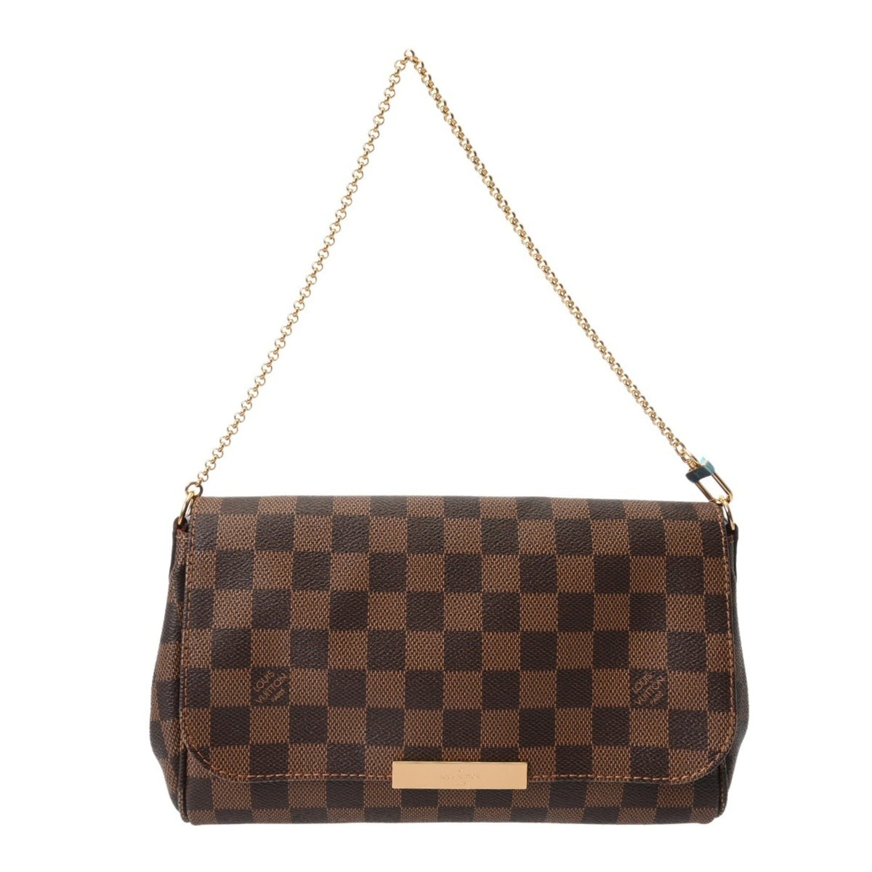 LOUIS VUITTON Damier Favorite MM Canvas Shoulder Bag