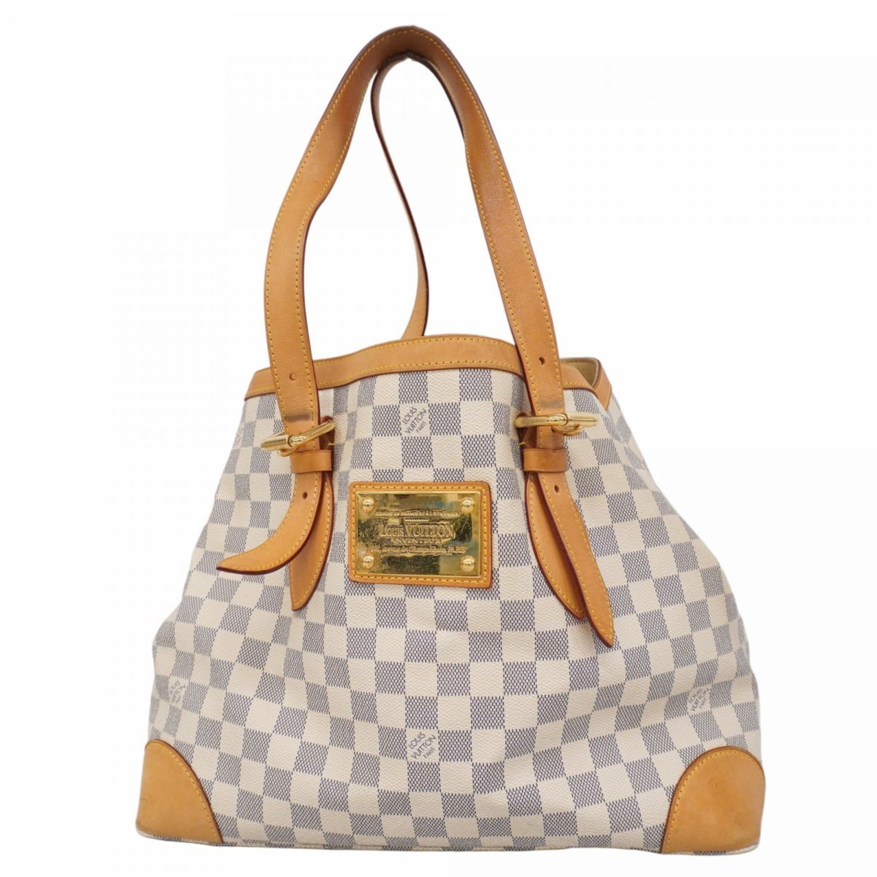 Louis Vuitton Damier Azur Hampstead MM Tote Bag