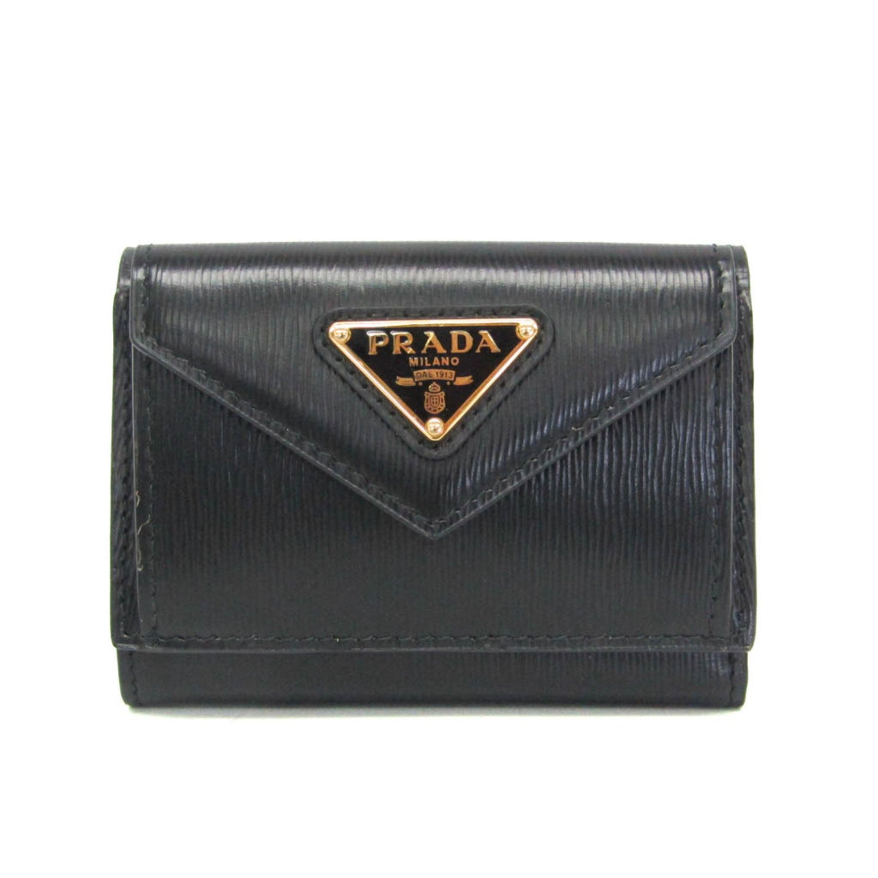 Prada VITELLO MOVE Leather Wallet (tri-fold)