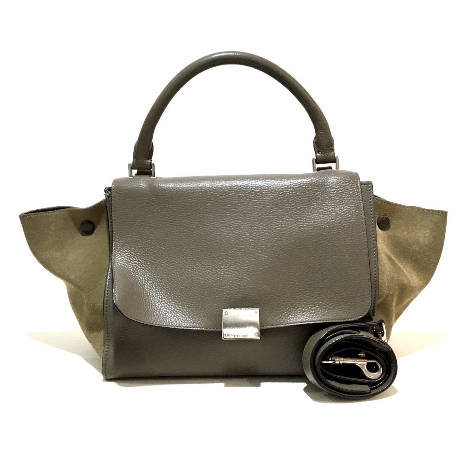 CELINE Bag Shoulder Bag Hand Bag Charcoal