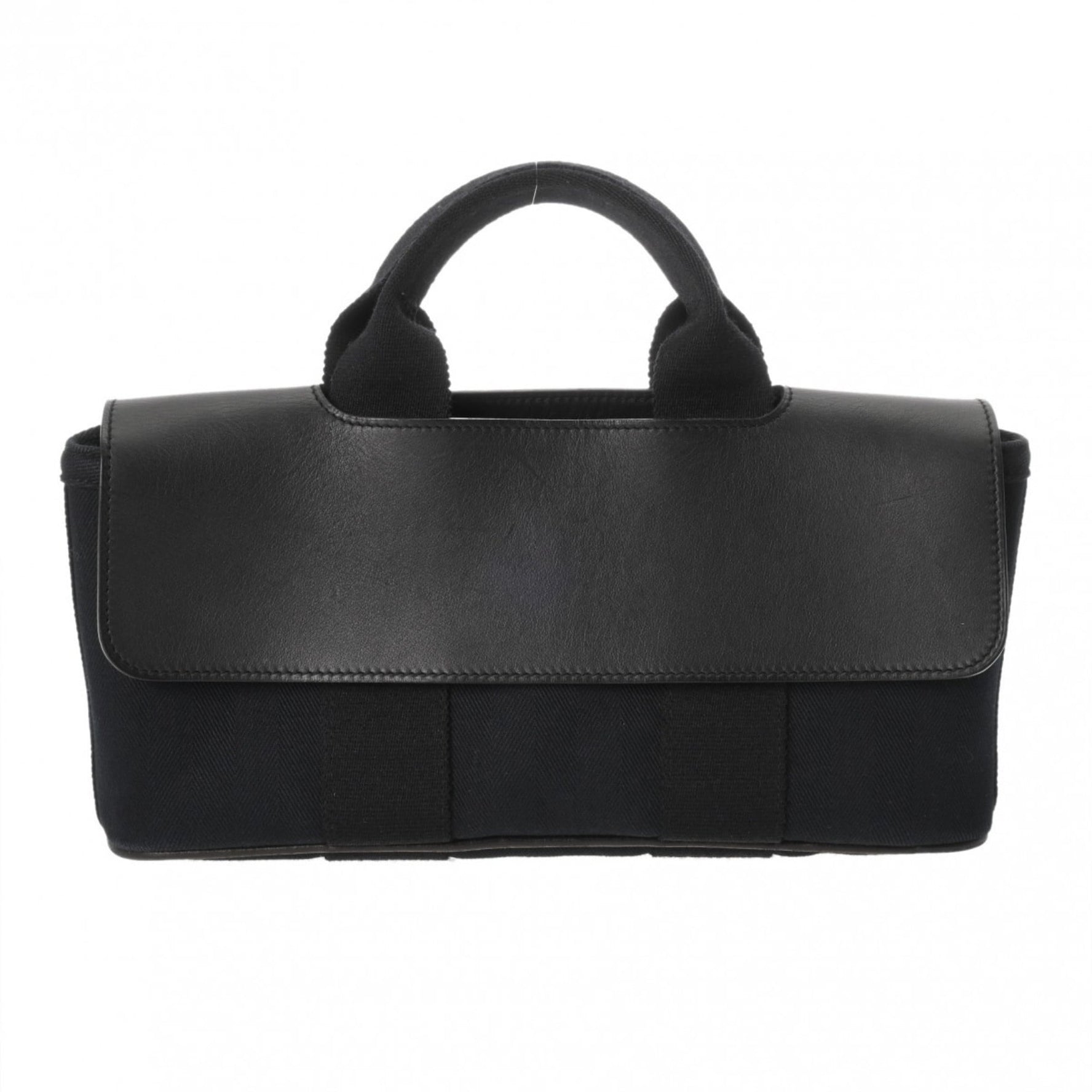 HERMES Valparaiso Long Toile Chevron Handbag Rank A, Pre-owned, Ginzo