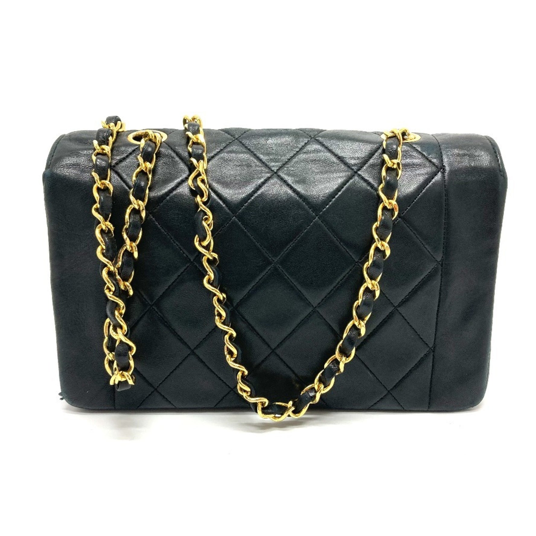 CHANEL CC Coco Mark Diana 22 Single Chain Shoulder Bag in Lambskin