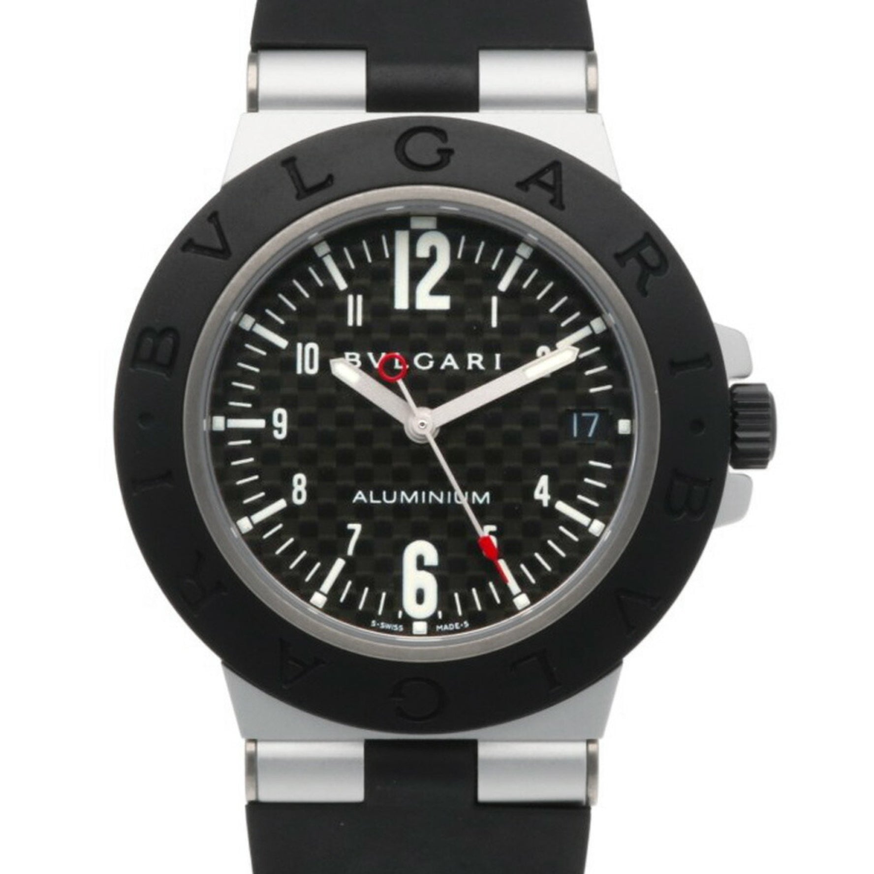 BVLGARI Alum Watch Aluminium AL38TA Automatic Men's