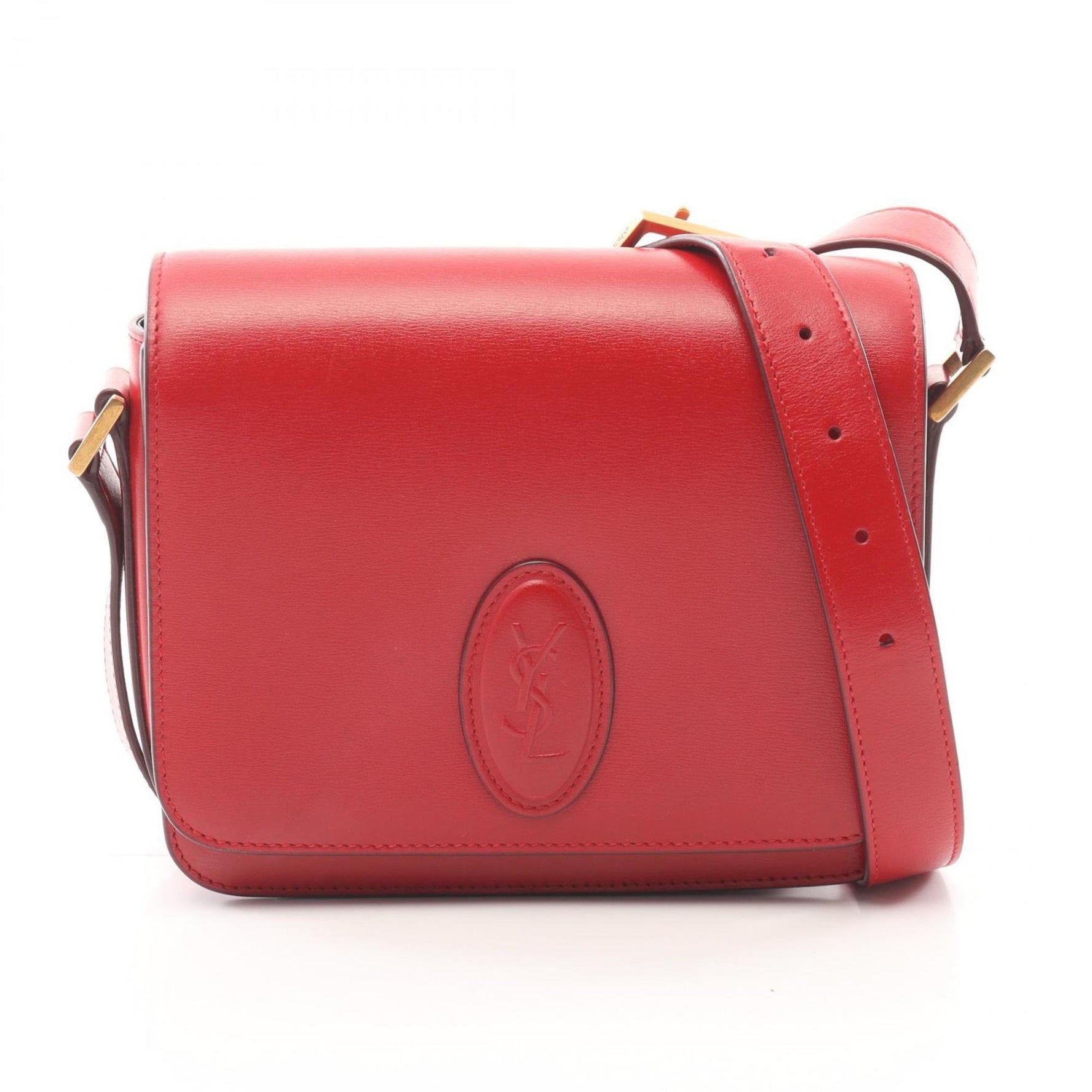 Saint Laurent LE 61 Shoulder Bag Leather Red