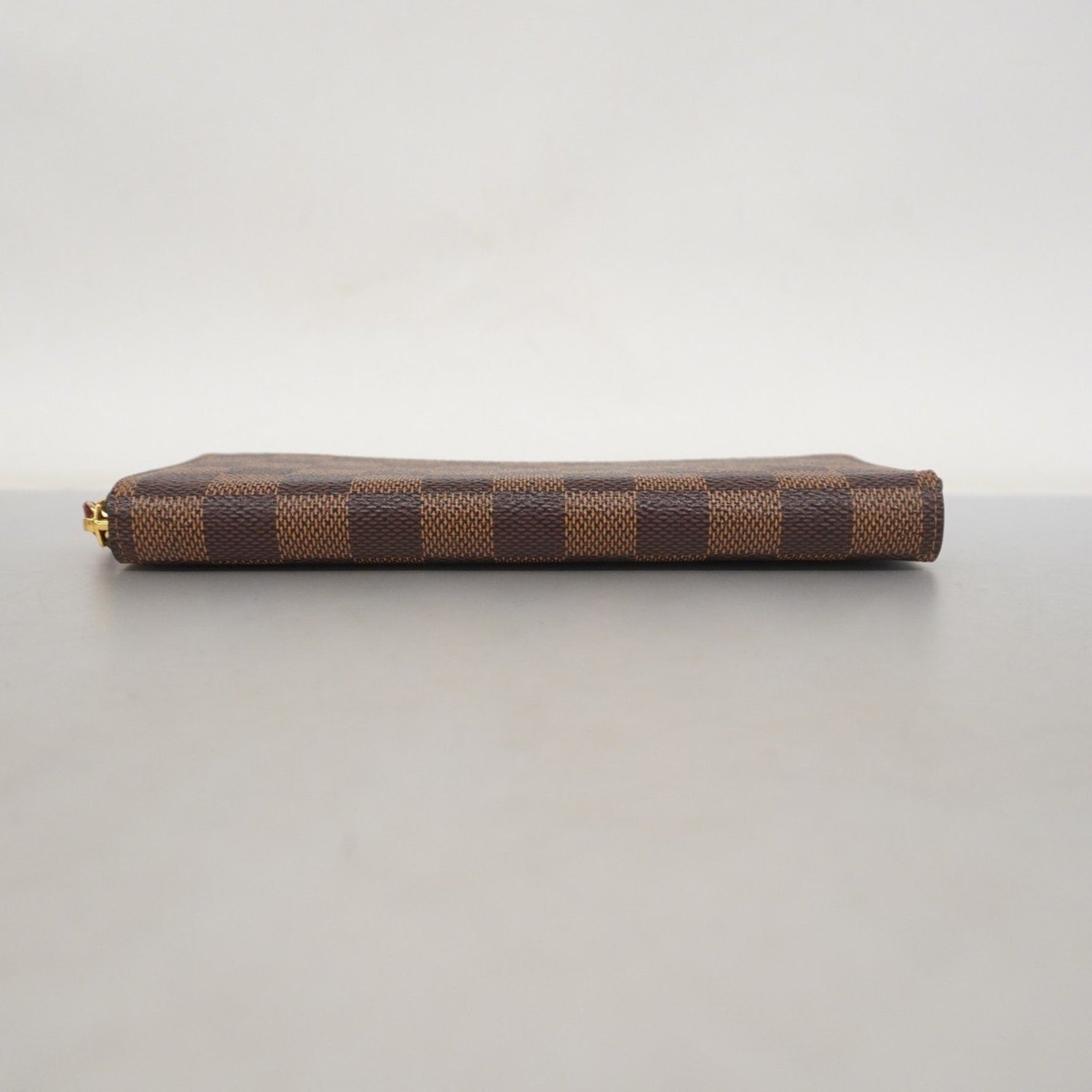 Louis Vuitton Damier Portefeuille Clemence Long Wallet Ebene Cerise