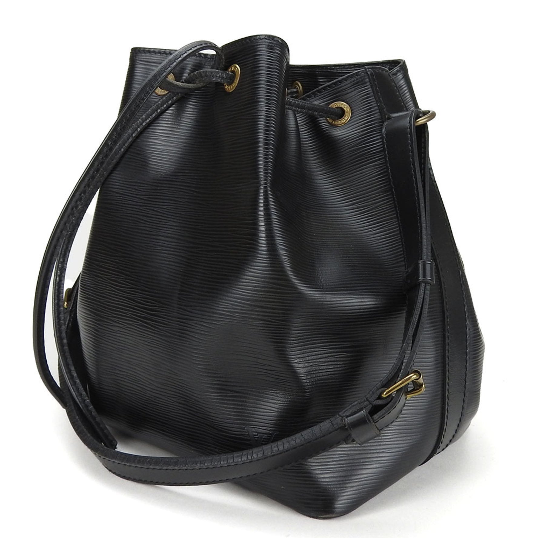 Louis Vuitton Shoulder Bag Petit Noe Epi Noir Black Lv