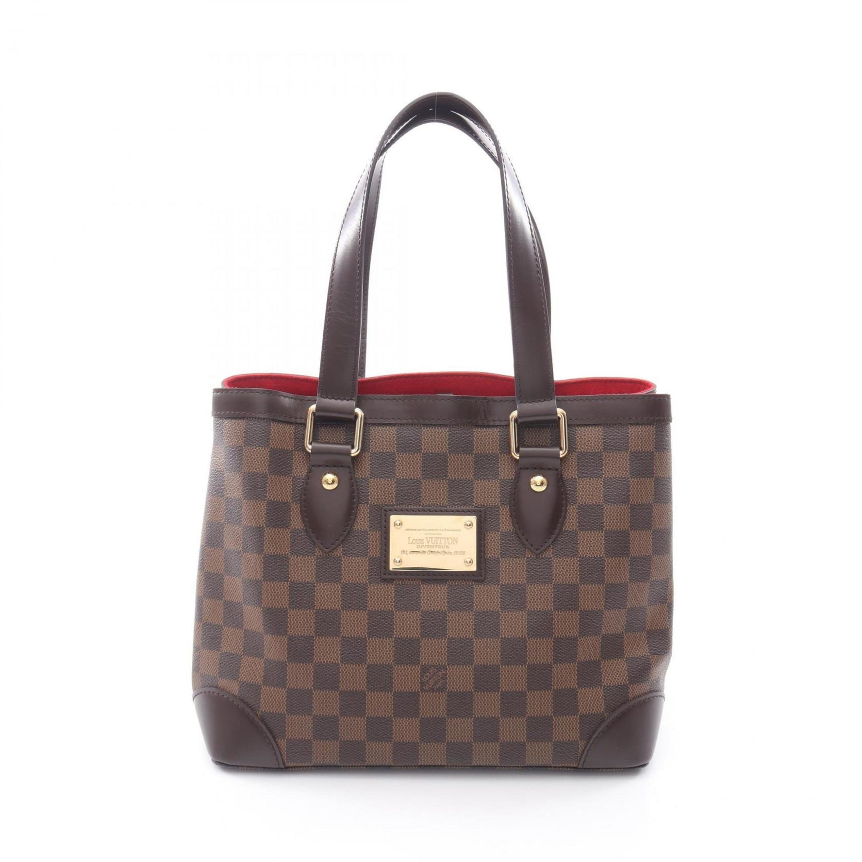 Louis Vuitton Hampstead PM Tote Bag, Coated Canvas, Leather, Damier