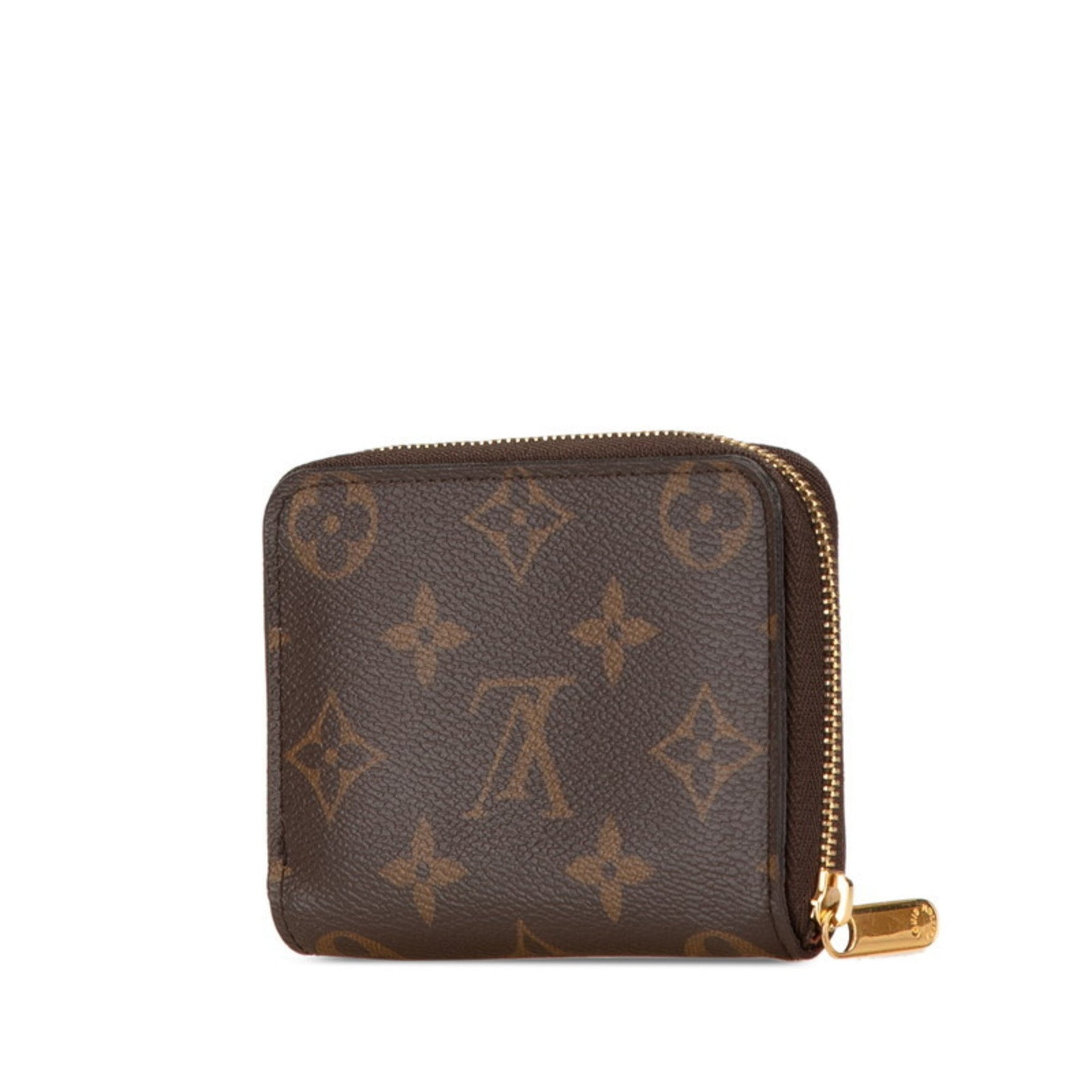 Louis Vuitton Monogram Zippy Coin Purse Case PVC Leather