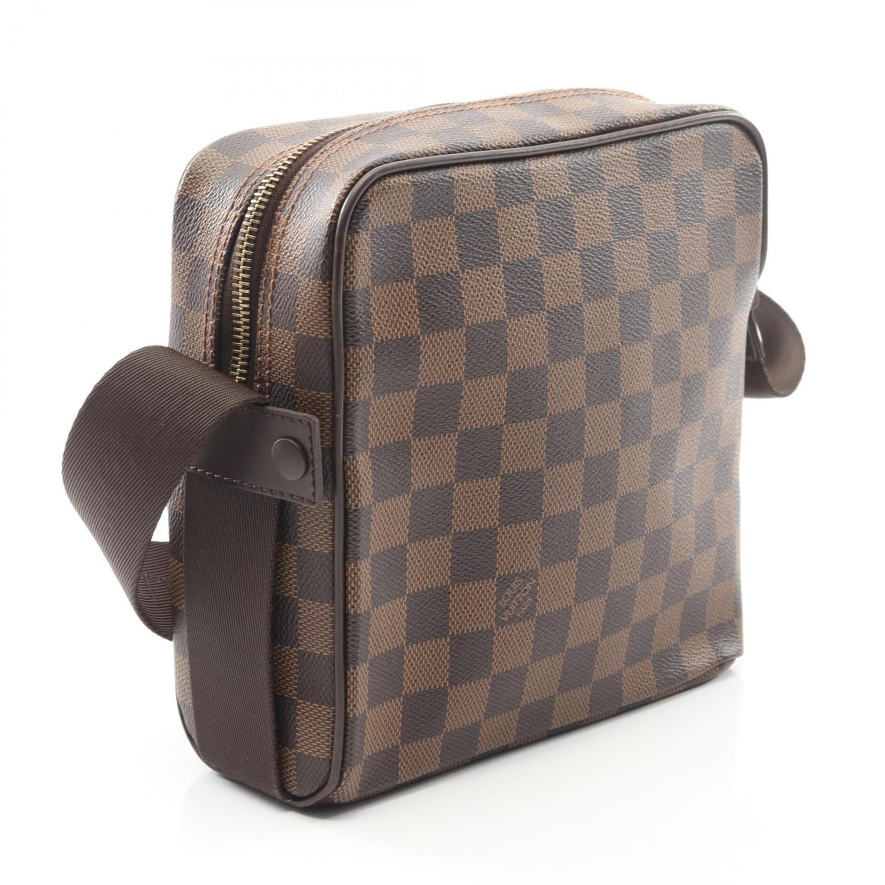 Louis Vuitton Olaf PM Damier Ebene Shoulder Bag, Coated Canvas and Leather
