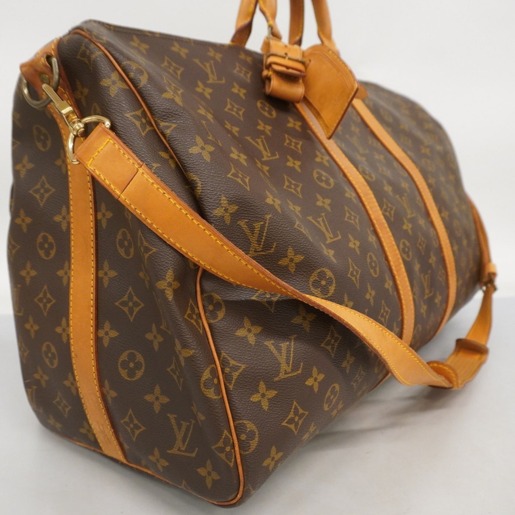 Louis Vuitton Monogram Keepall Bandouliere 55 Boston Bag Men's and