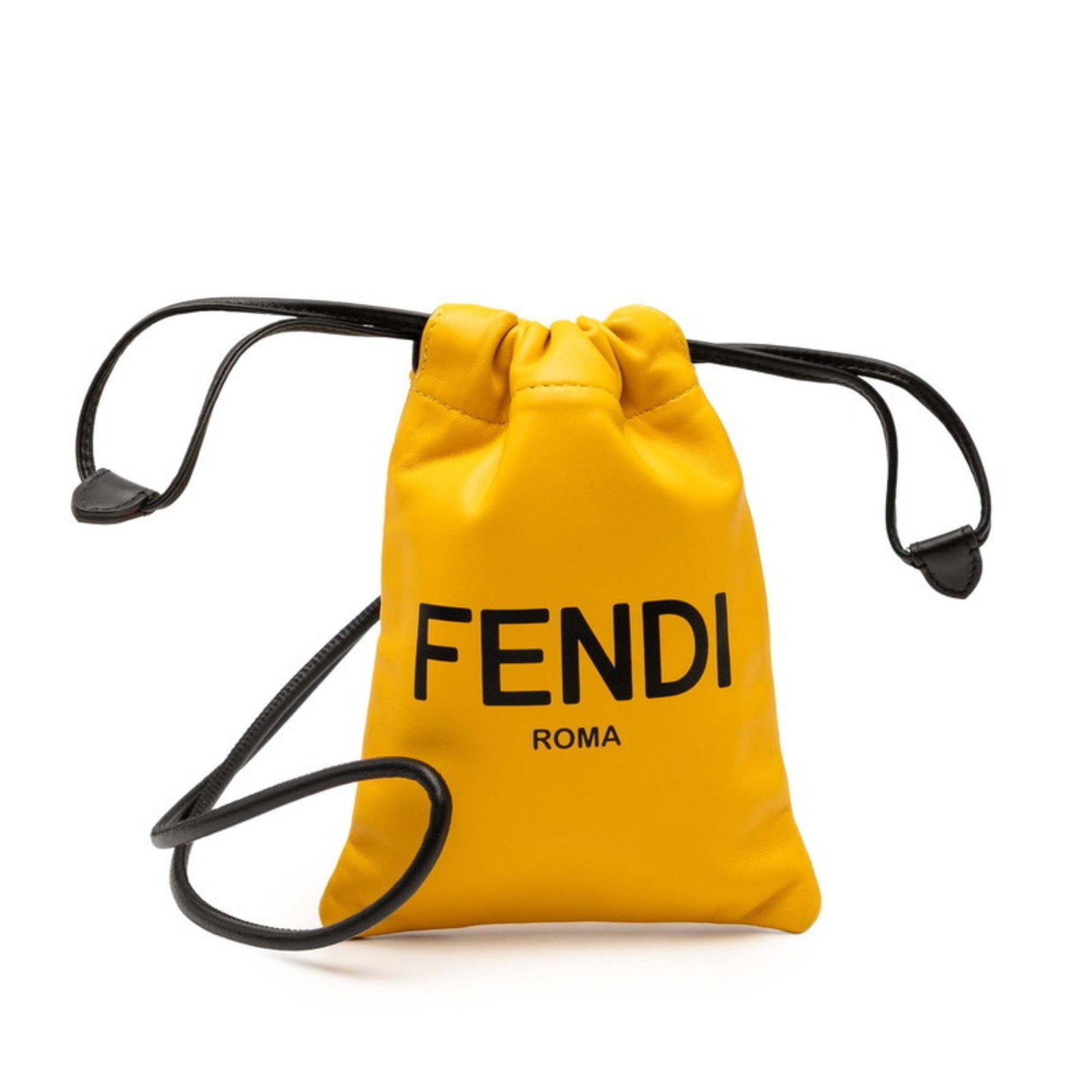 Fendi Logo Phone Pouch Leather
