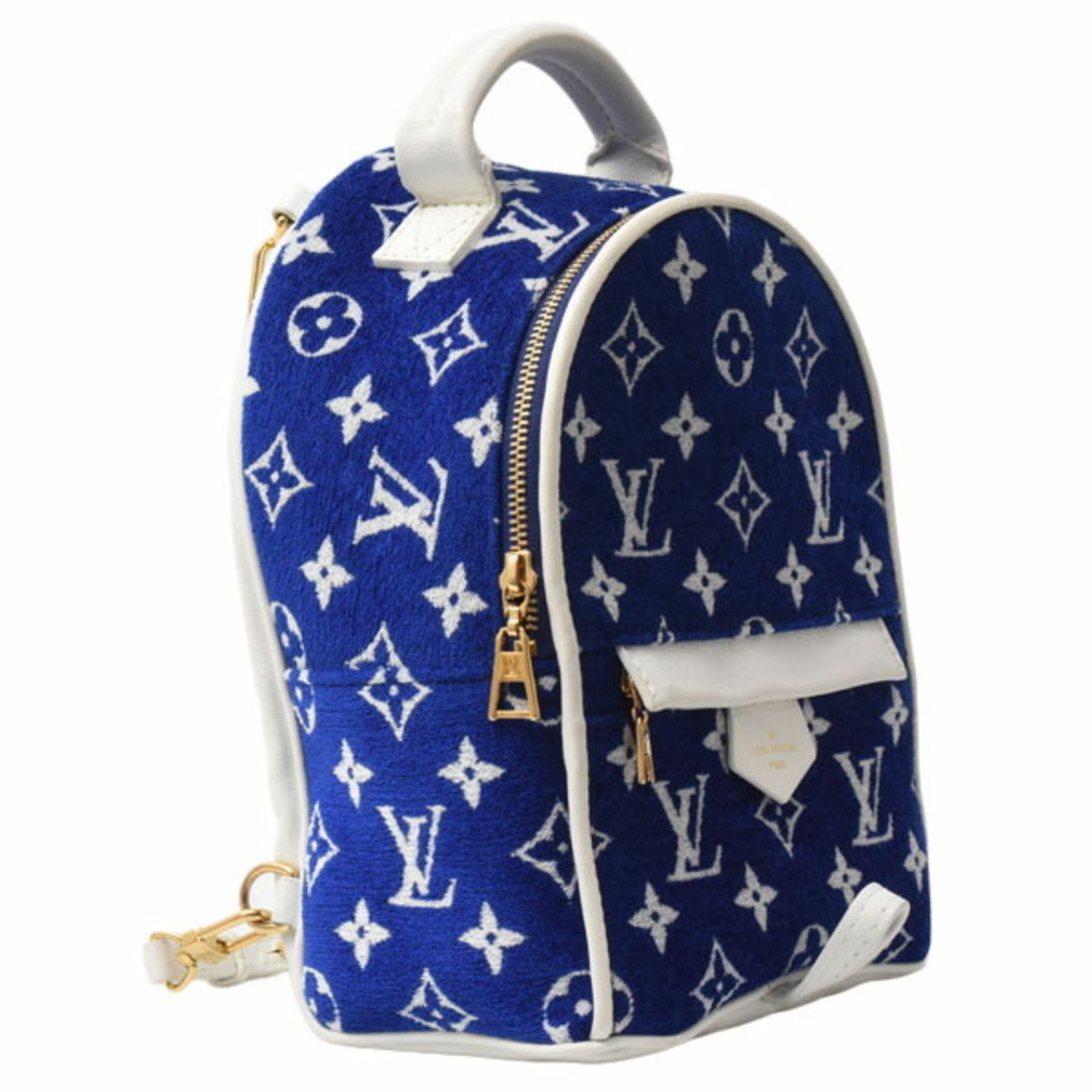 Louis Vuitton Palm Springs Mini Backpack in Monogram Jacquard Velvet and Leather
