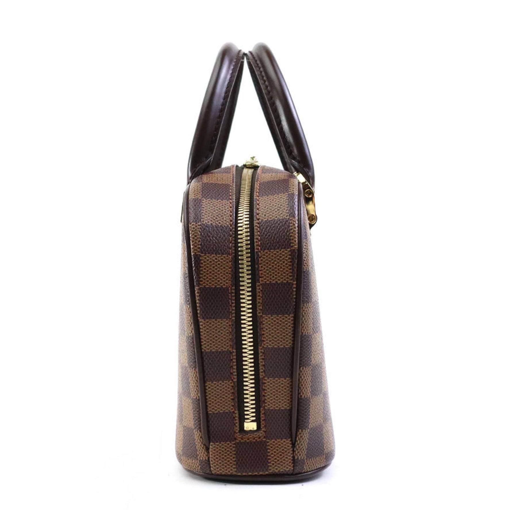 Louis Vuitton Handbag Damier Saria Canvas Brown Gold