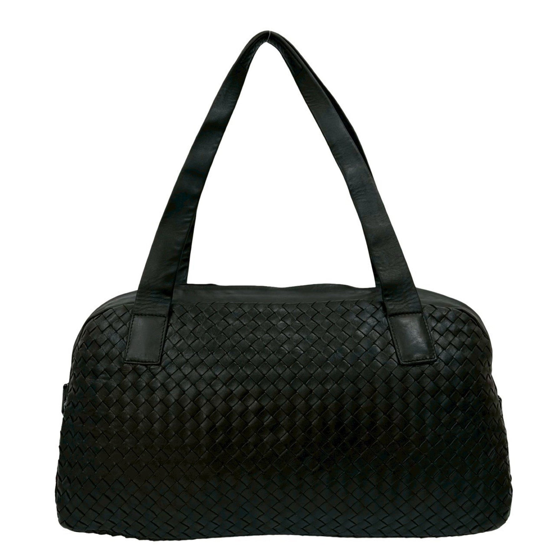 BOTTEGA VENETA Intrecciato Leather Boston Bag