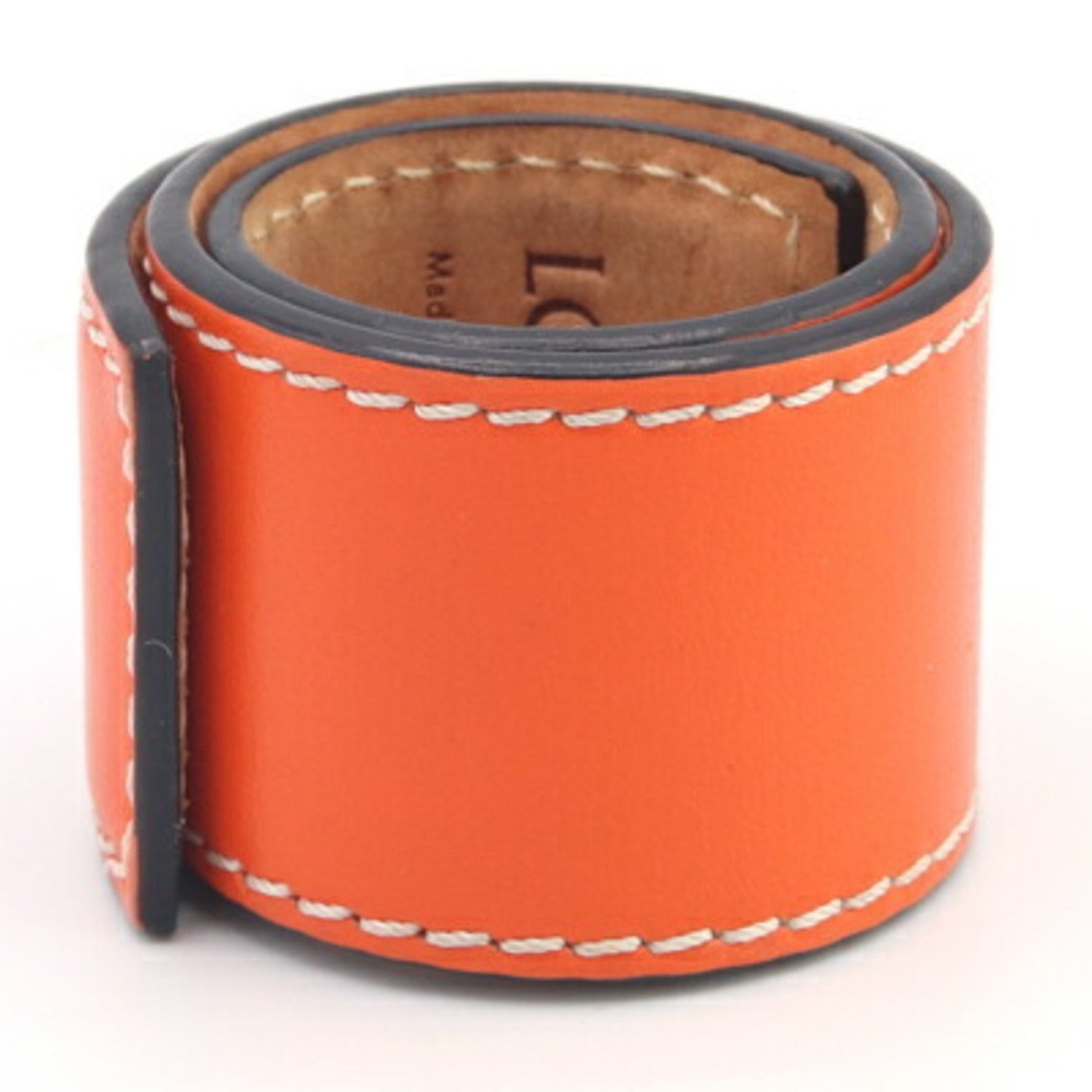 LOEWE Bracelet Anagram Slap Small 119.19.336 Leather Men's