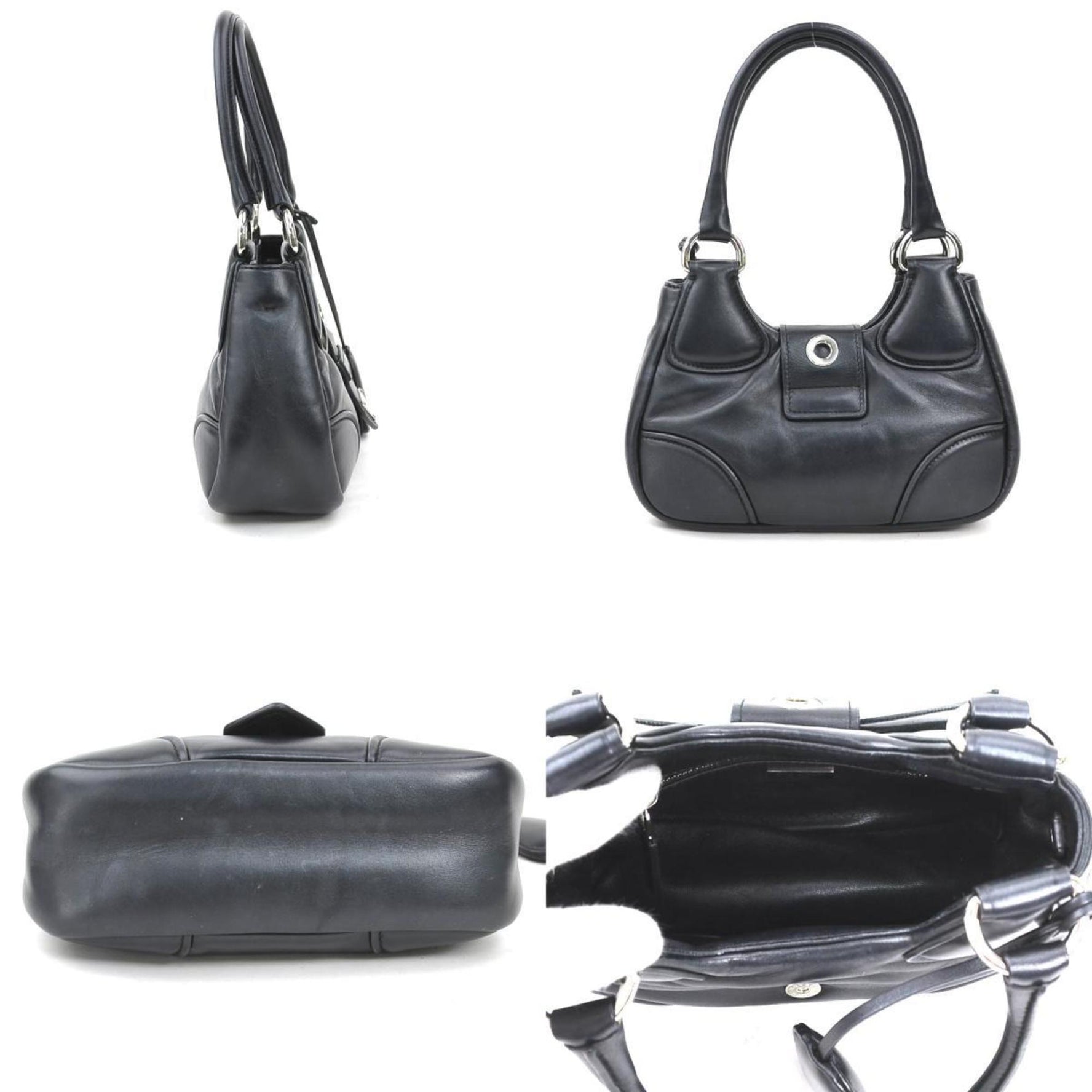 Prada handbag, leather