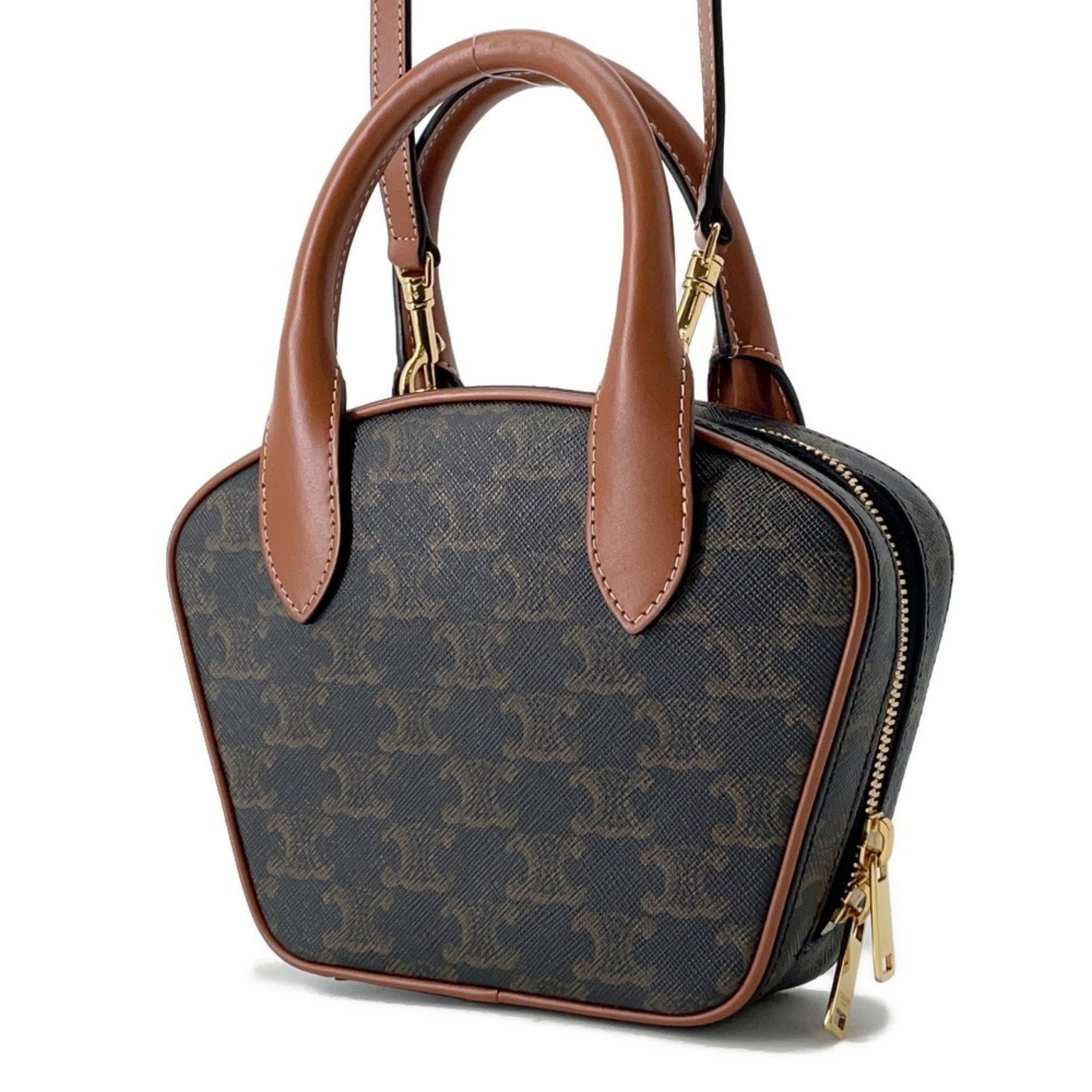 Celine Triomphe Mini Handbag Brown
