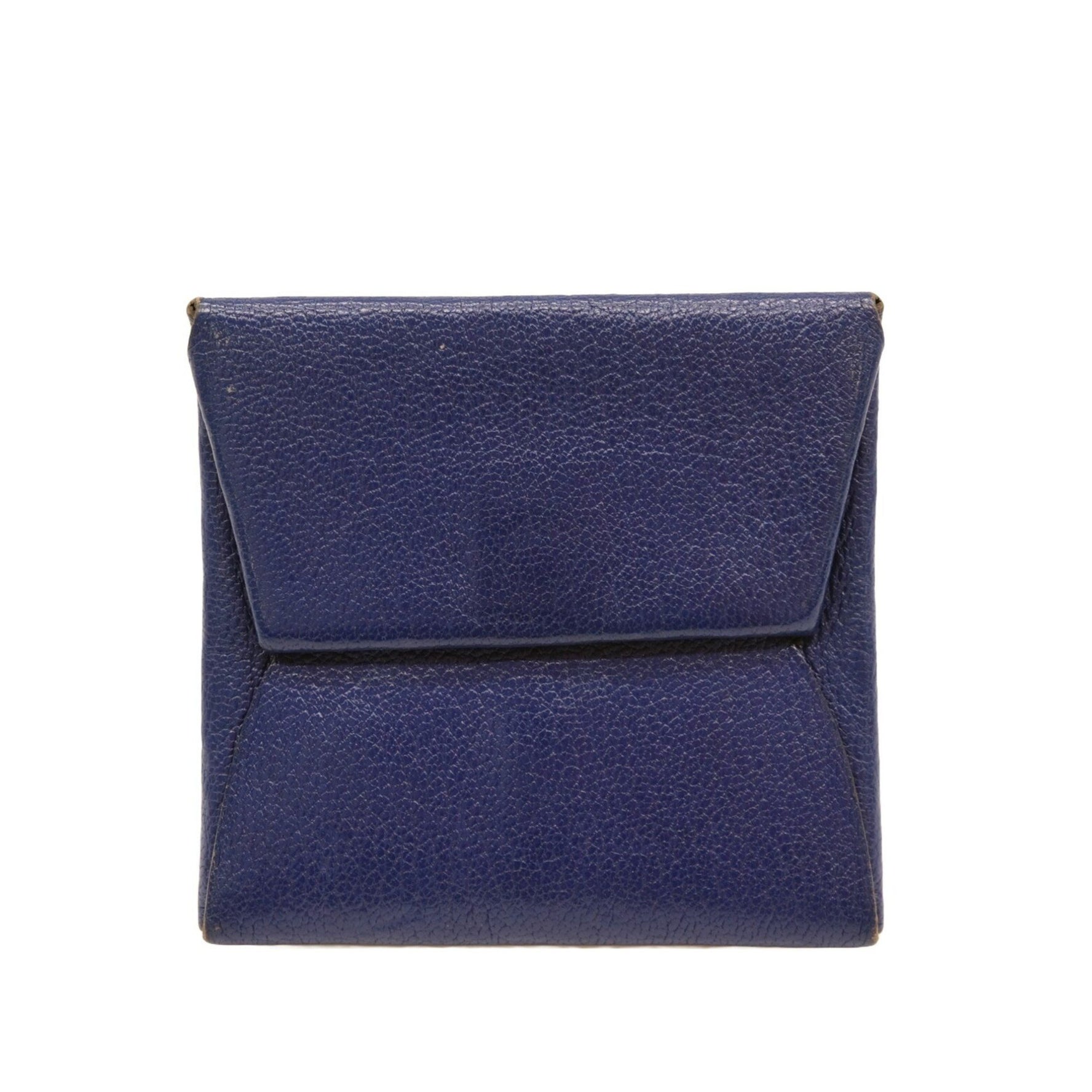 HERMES Bastia Wallet/Coin Case Wallet Swift Leather Purple #C