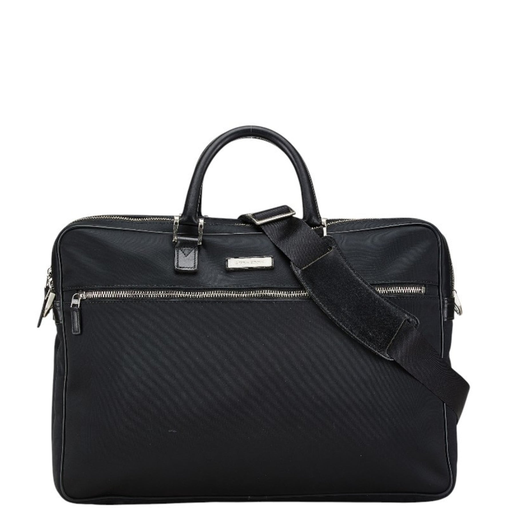 Burberry Nova Check Bag Shoulder Nylon Leather
