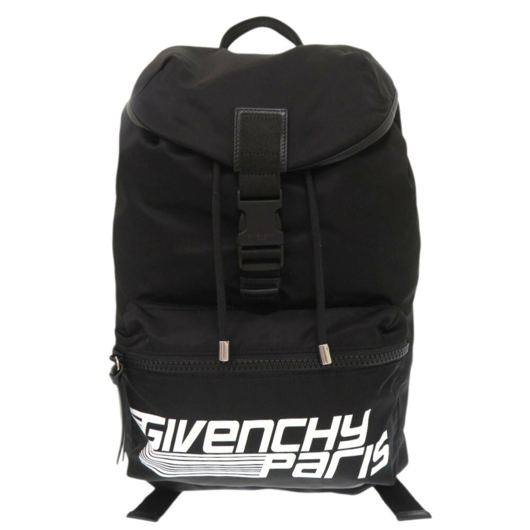 Givenchy nylon backpack/daypack in black, yellow, and white (0189)