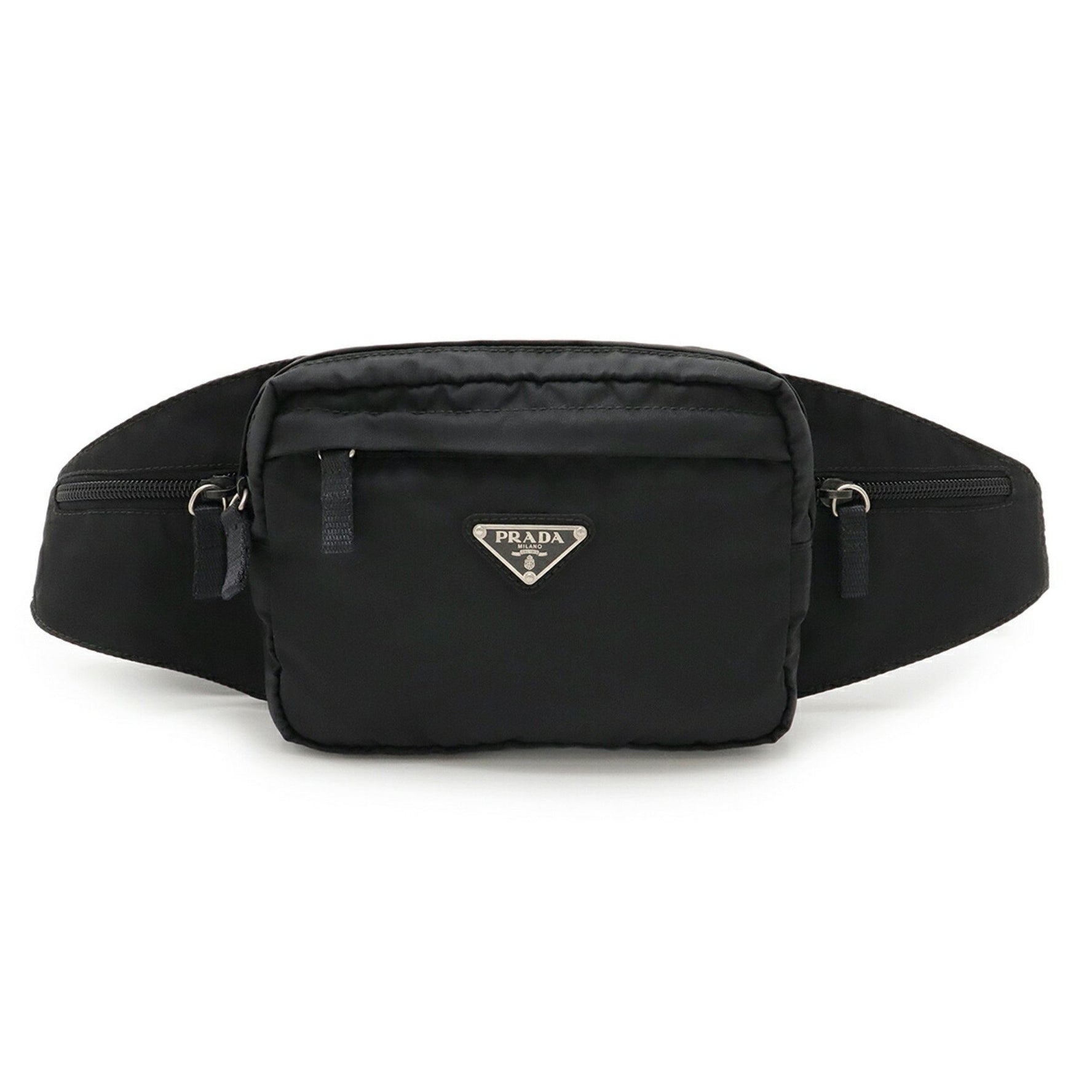 PRADA Waist Pouch, Bag, Hip Body Shoulder Nylon NERO Black